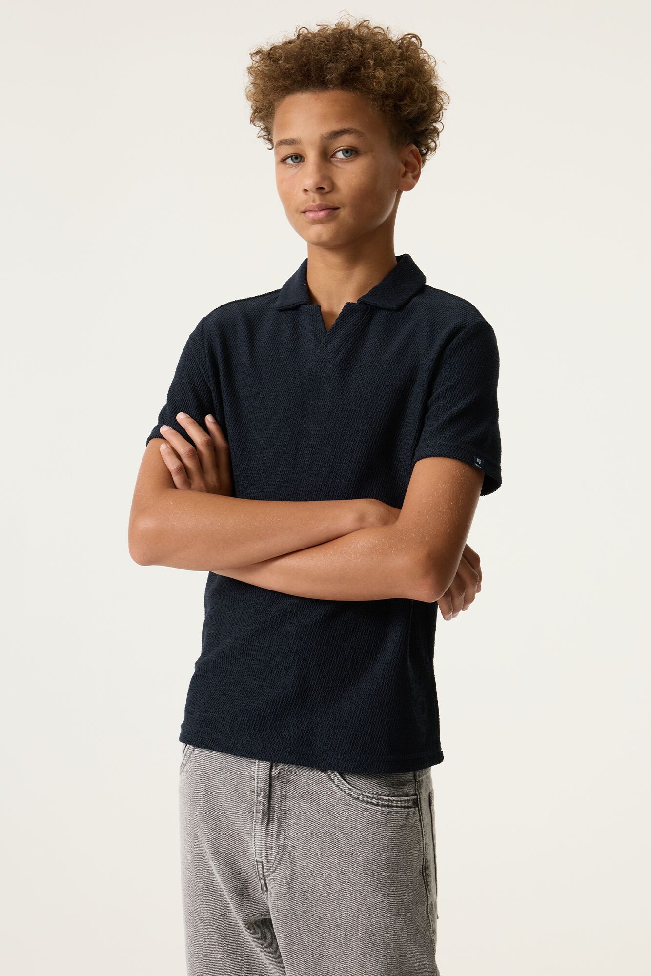 Garcia Poloshirt (0-tlg) aus Strukturmaterial