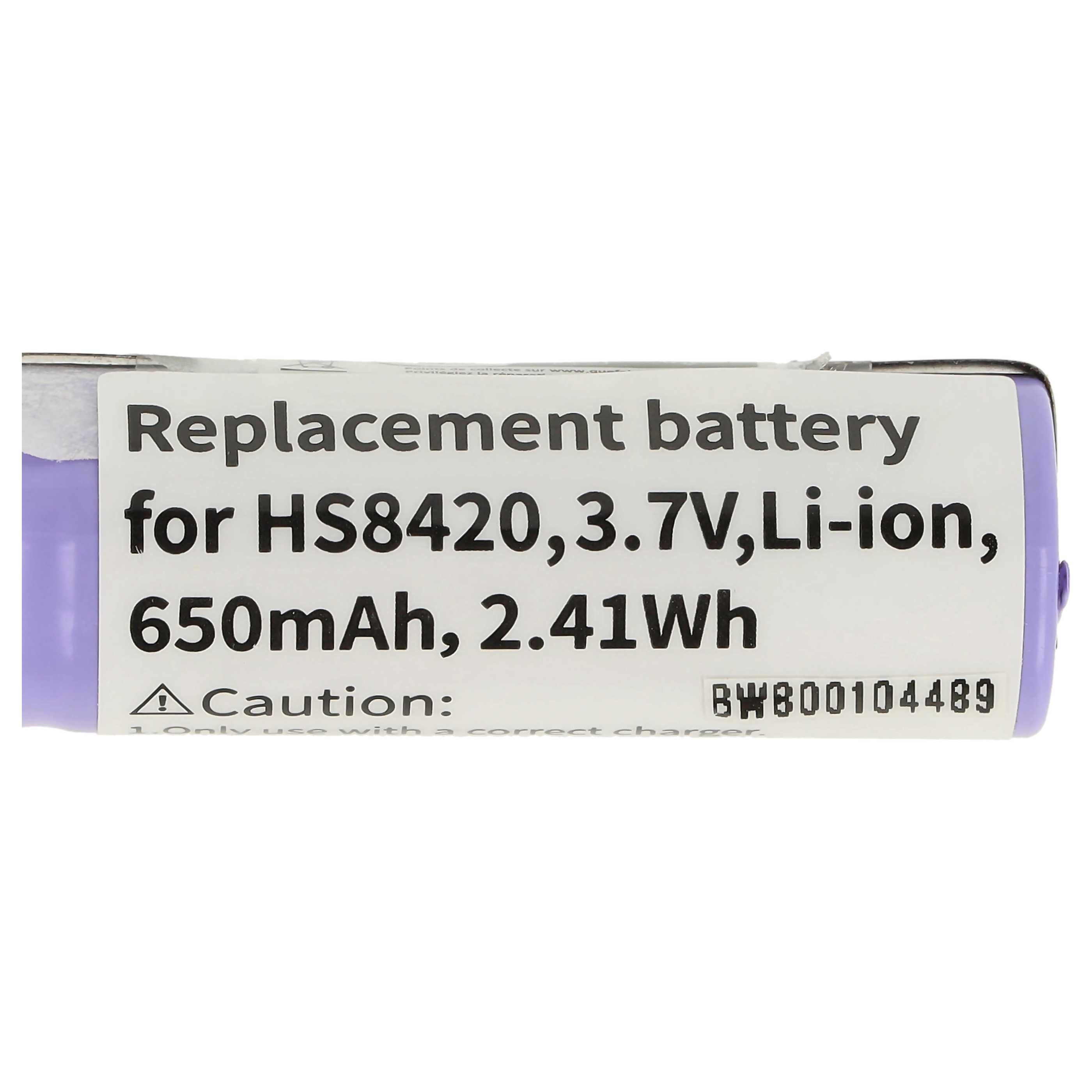 vhbw Akku passend für Braun Oral-B Pro 4500 / Type 3756, Smart 6000, Smart Akku Akku Li-Ion 650 mAh (3,7 V), Leistungsfähiger Austausch-Akku für Rasierer oder Trockenrasierer
