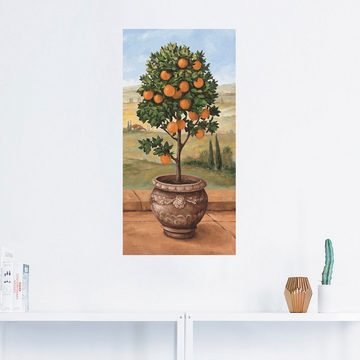 Artland Wandbild Orangenbaum, Bäume (1 St), als Leinwandbild, Wandaufkleber in verschied. Größen