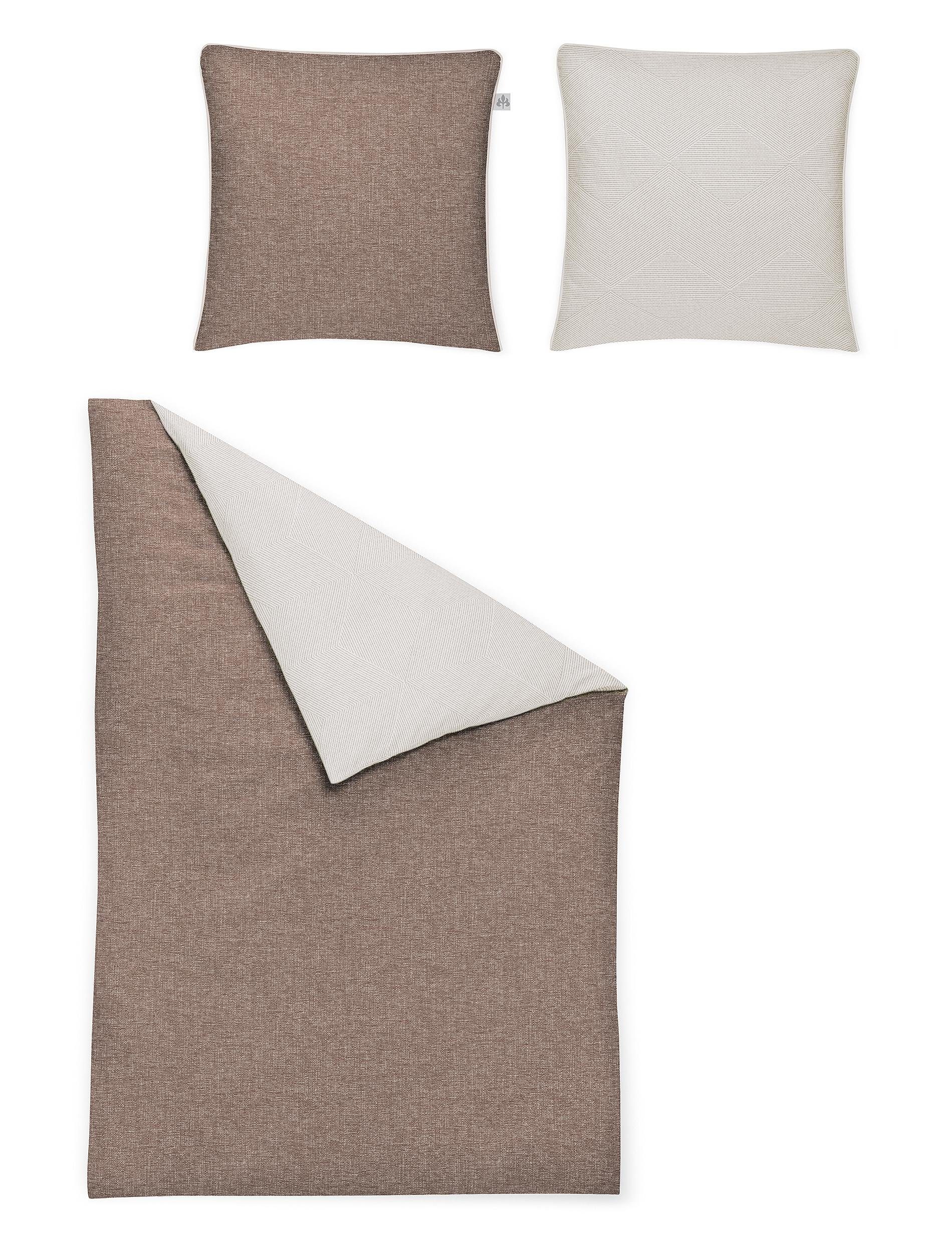 Irisette Wendebettwäsche Crown-K 8404, Mako-Satin, 2 teilig, edel und hochwertig