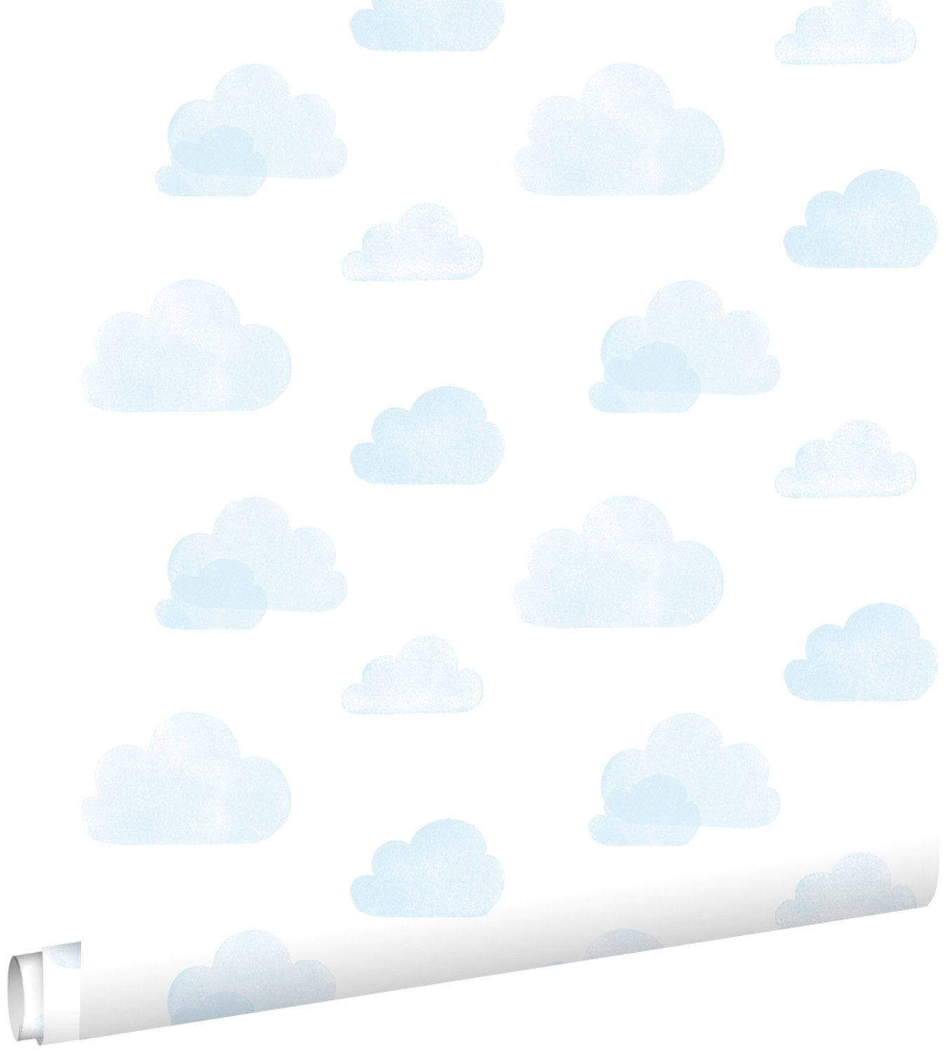 ESTAhome Mustertapete gestempelte Wolken