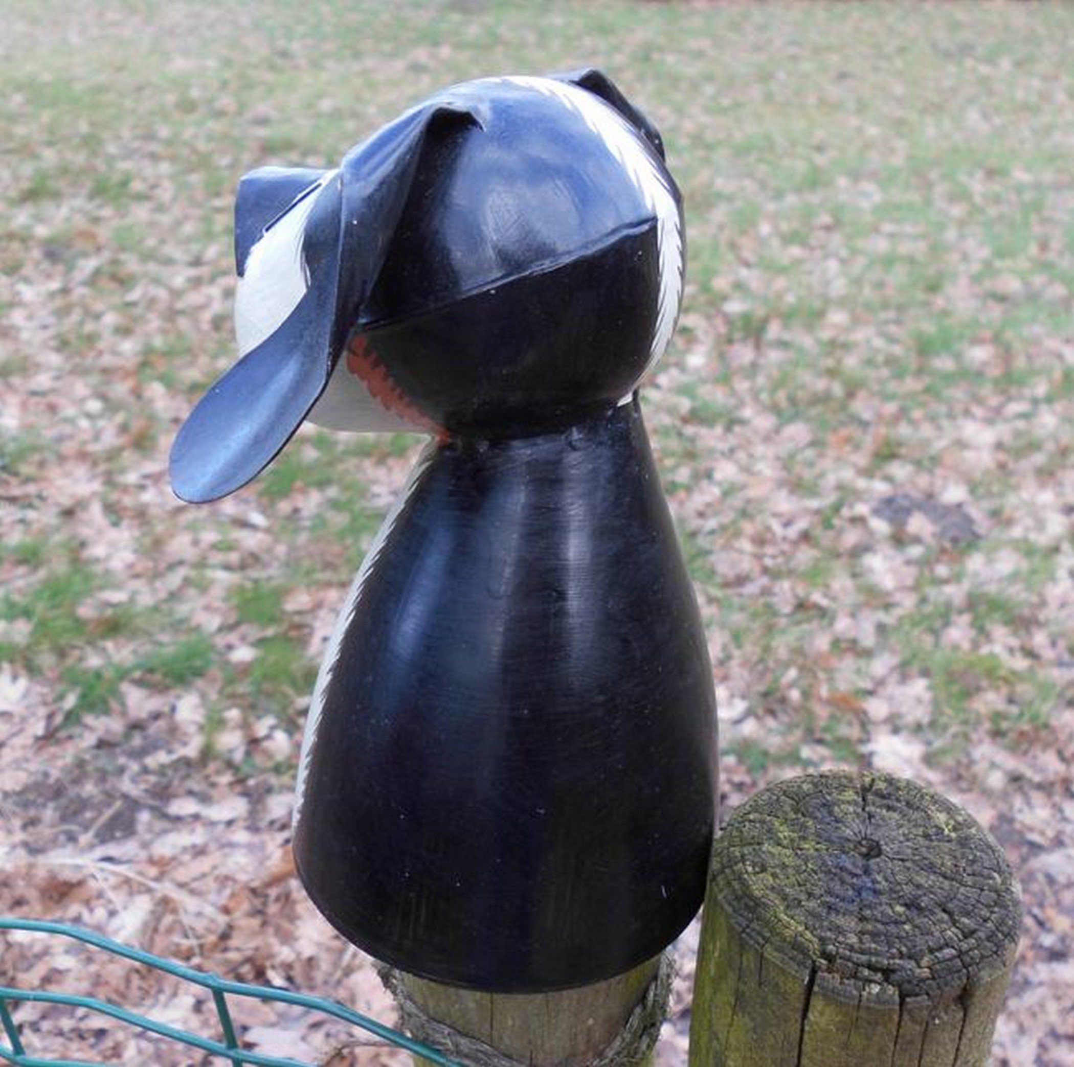 Deko-Impression Dekofigur Zaunfigur Pfahlhocker Zaunhocker Hund günstig online kaufen