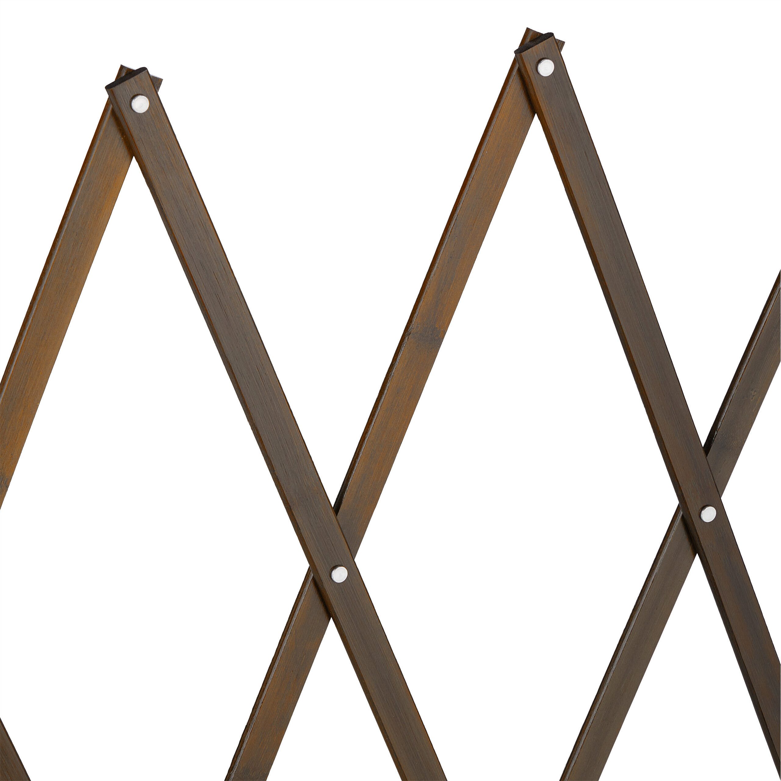 relaxdays Universalschutzgitter Ausziehbares Hundeabsperrgitter in Braun