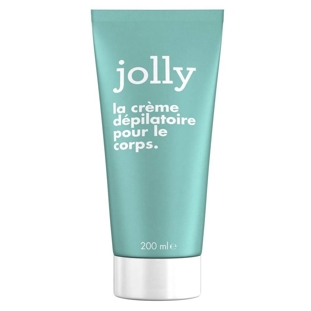 JOLLY Enthaarungscreme für den Körper - Haarentfernungs-Set für sanftere Haut 200 ml