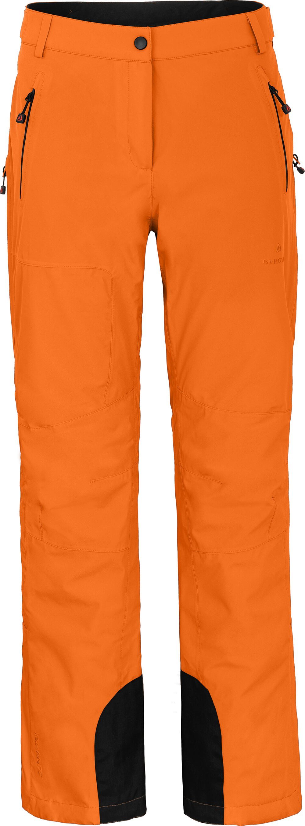 Skihose orange Skihose, mm Damen Bergson Normalgrößen, 20000 wattiert, ICE Wassersäule,