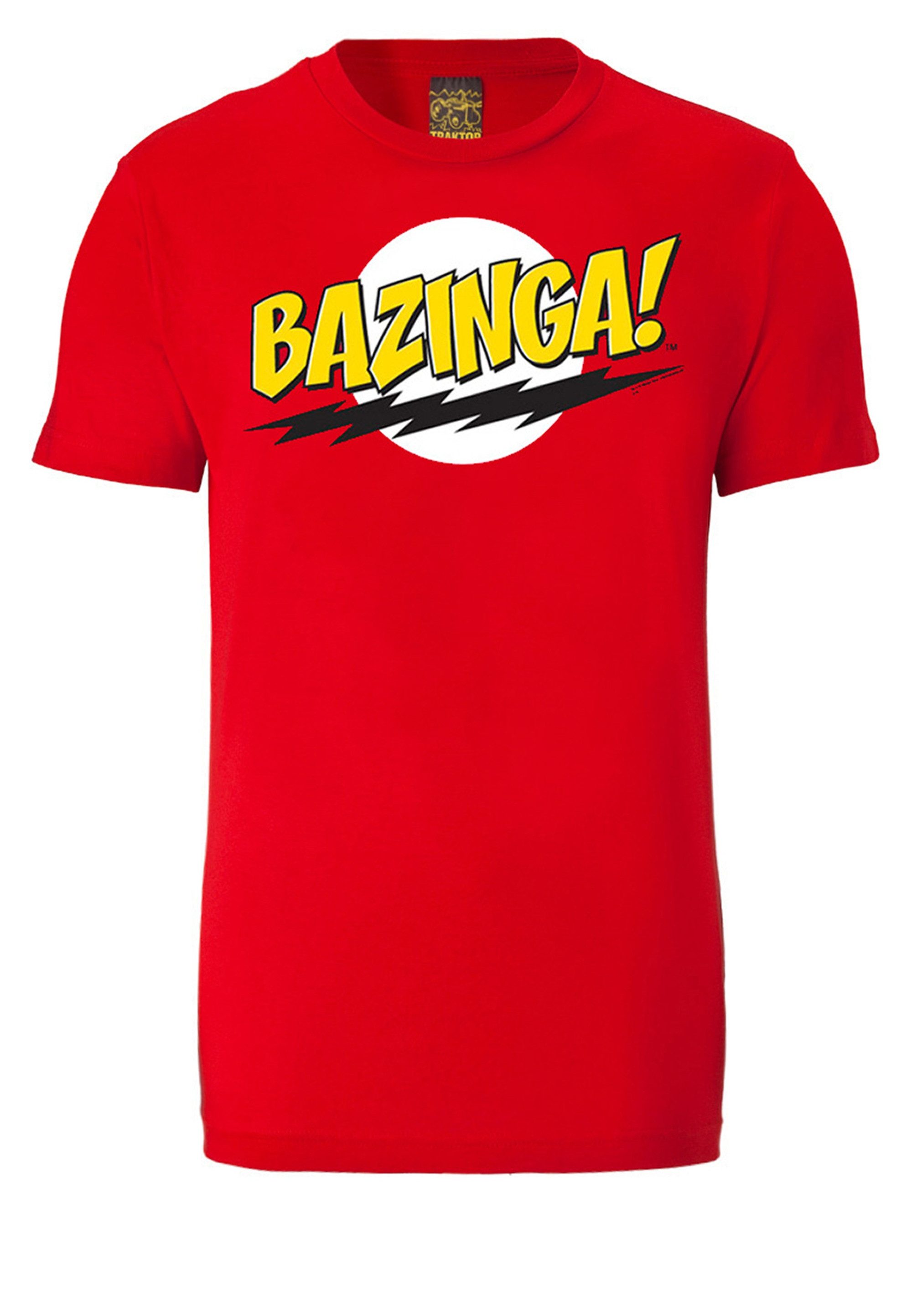 LOGOSHIRT T-Shirt Big Bang Theory, Bazinga mit coolem Print