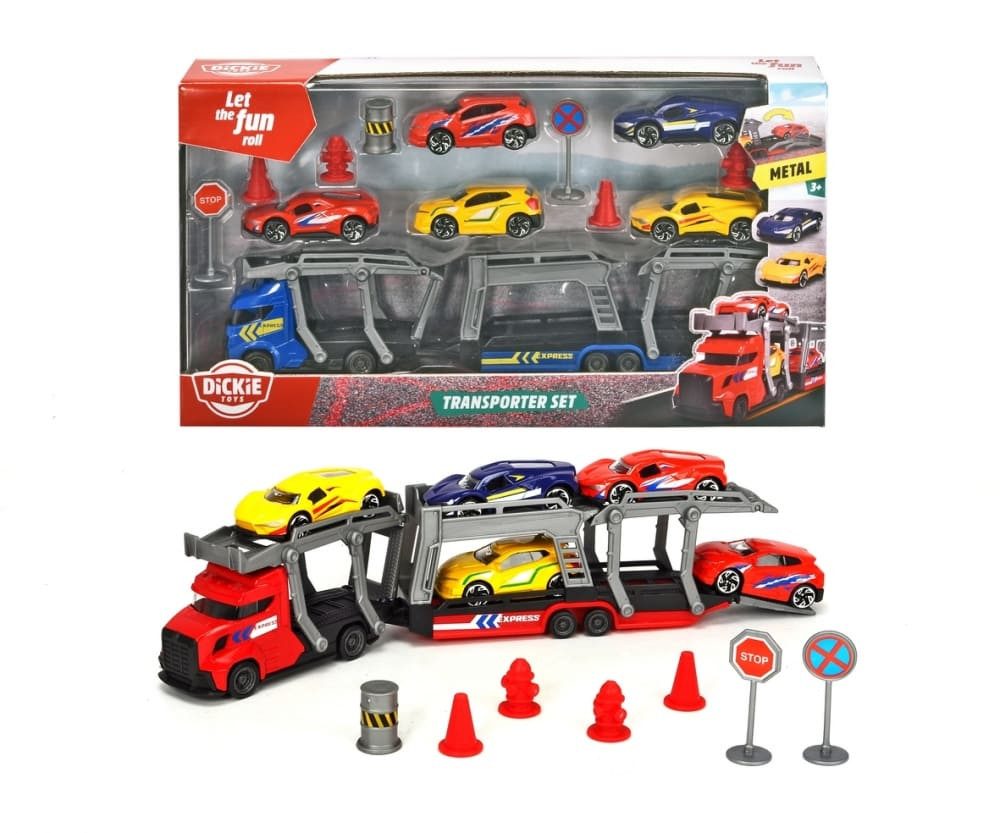 Dickie Toys Spielzeug-Auto Dickie Transporter Set