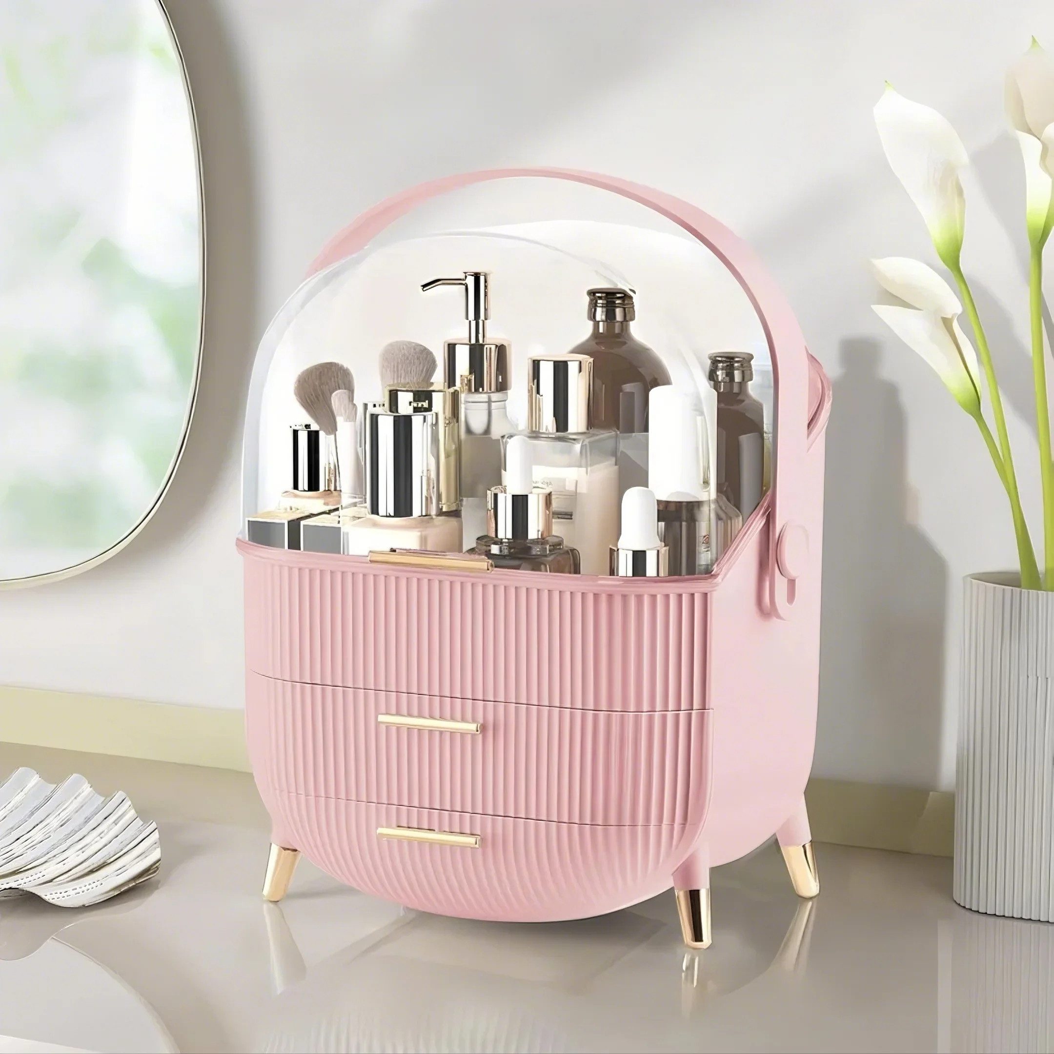 ZMH Kosmetikbox Make-Up Organizer Aufbewahrungsbox Schmuck Nagellack Make-u günstig online kaufen