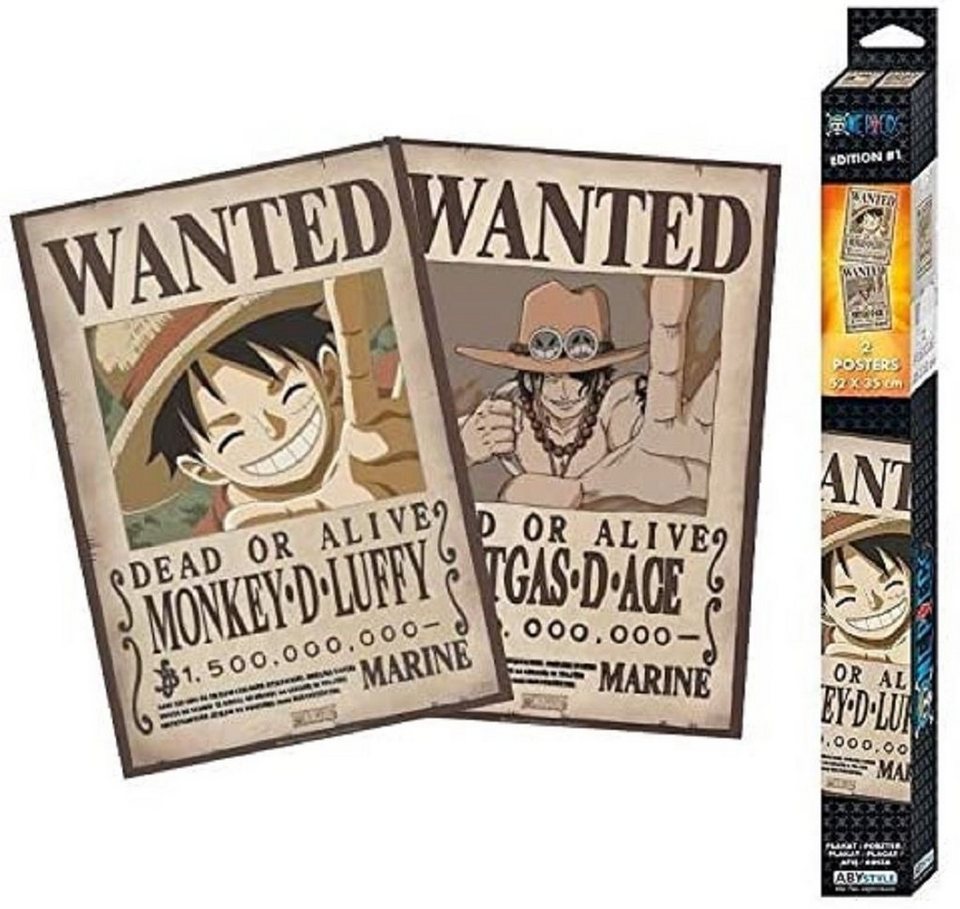 Leinwand One Piece Ruffy Ace Sabo Bilder Wandbilder Hochwertiger Kunstdruck 