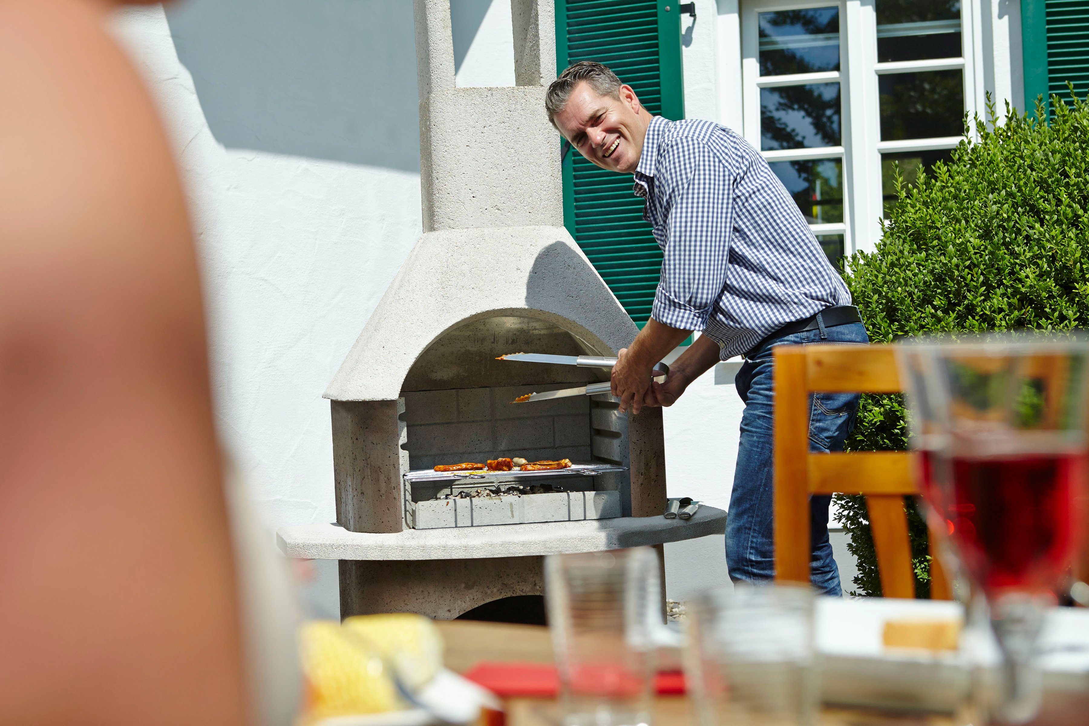 Buschbeck Grillkamin Milano, BxTxH: 110x65x203 cm