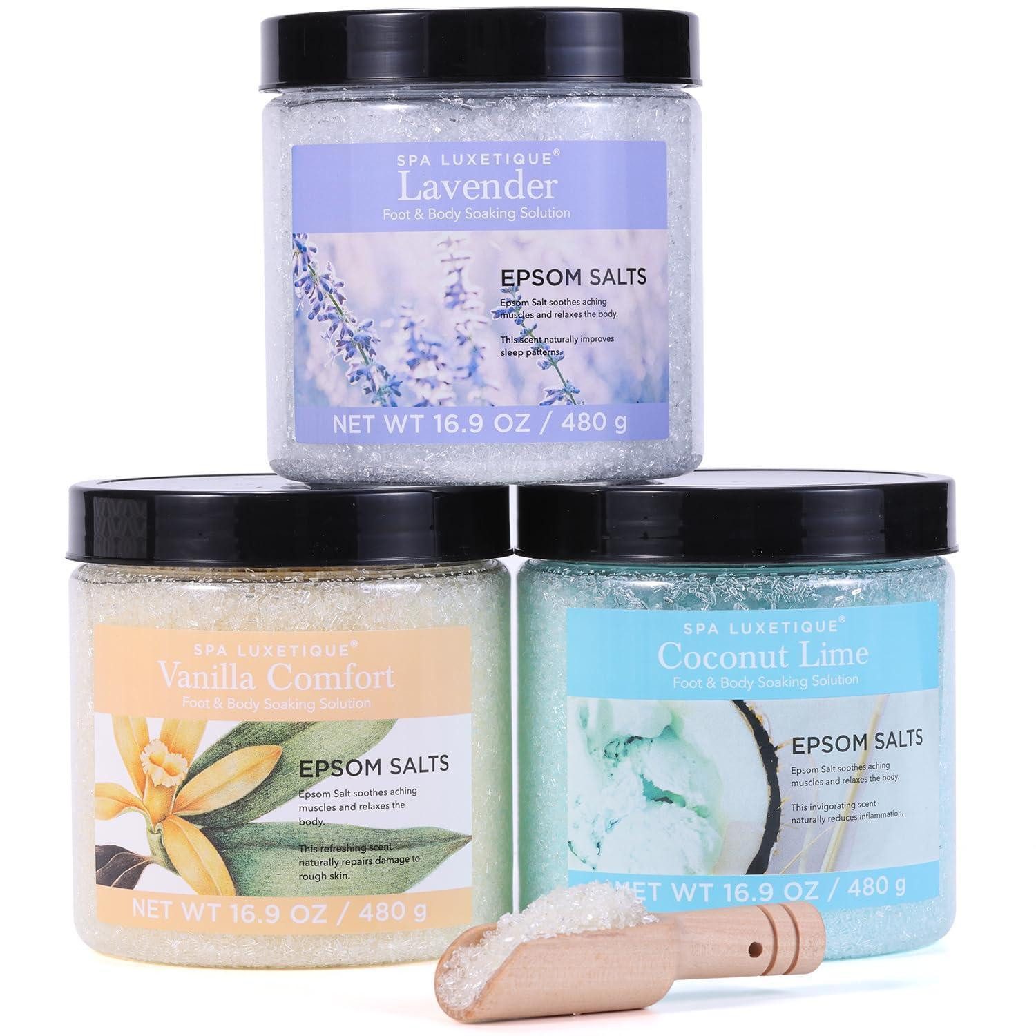 LuxusKollektion Pflege-Geschenkset Badesalz Geschenkset 3er Pack Düfte
