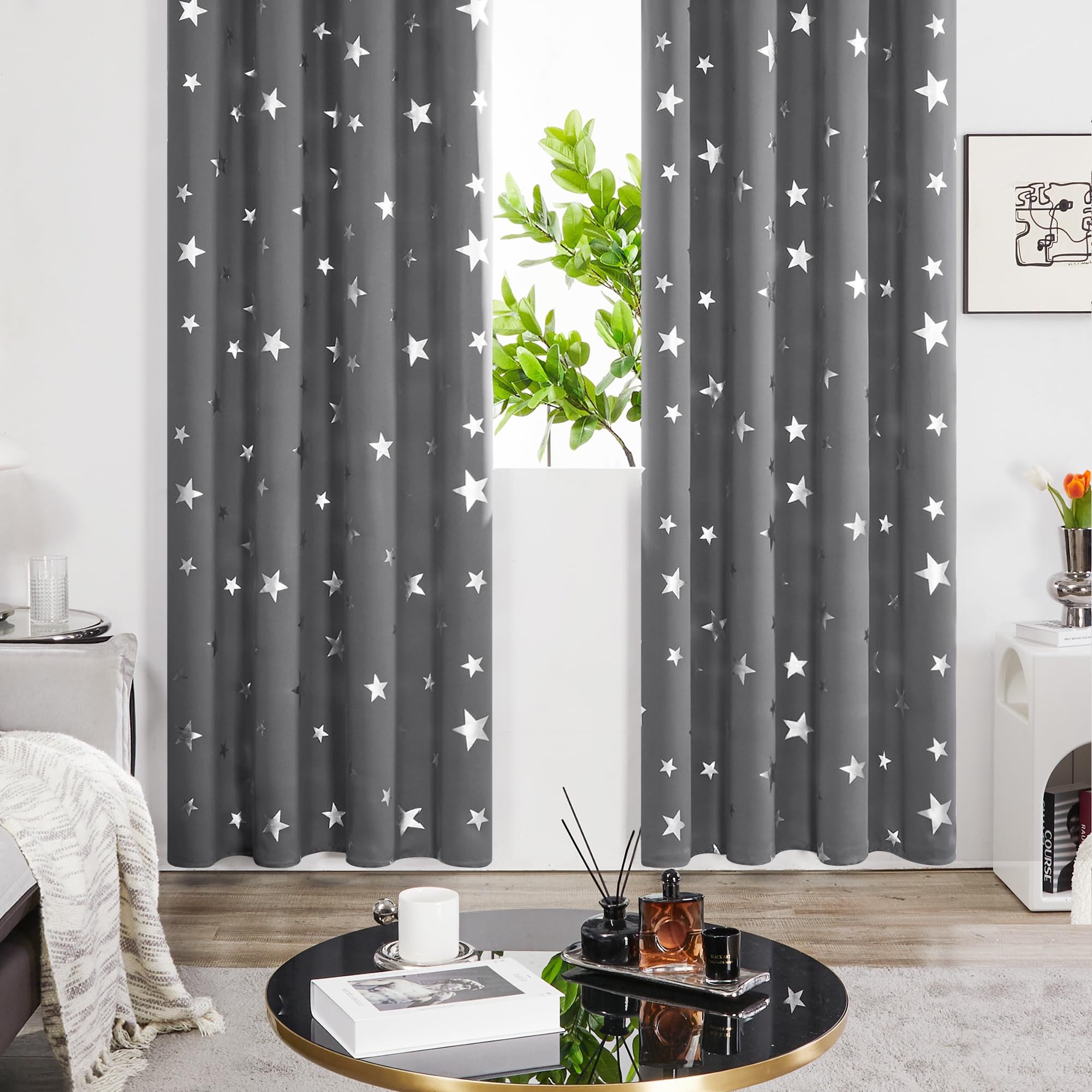 Deconovo Verdunkelungsvorhang 2er Set Gardinen Kälteschutz günstig online kaufen