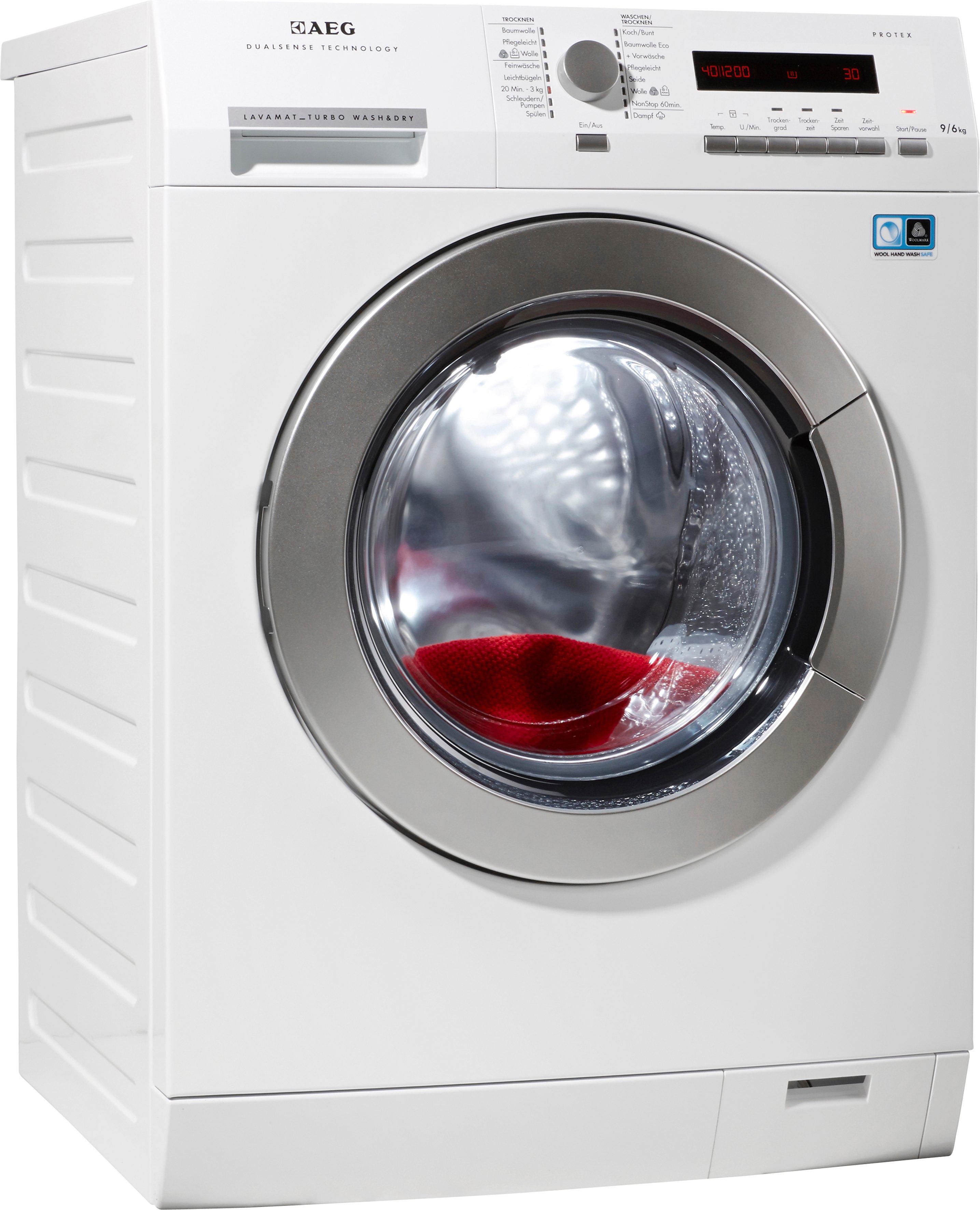 AEG Waschtrockner Lavamat 75694NWD, A, 9 kg / 6 kg, 1600 U ...