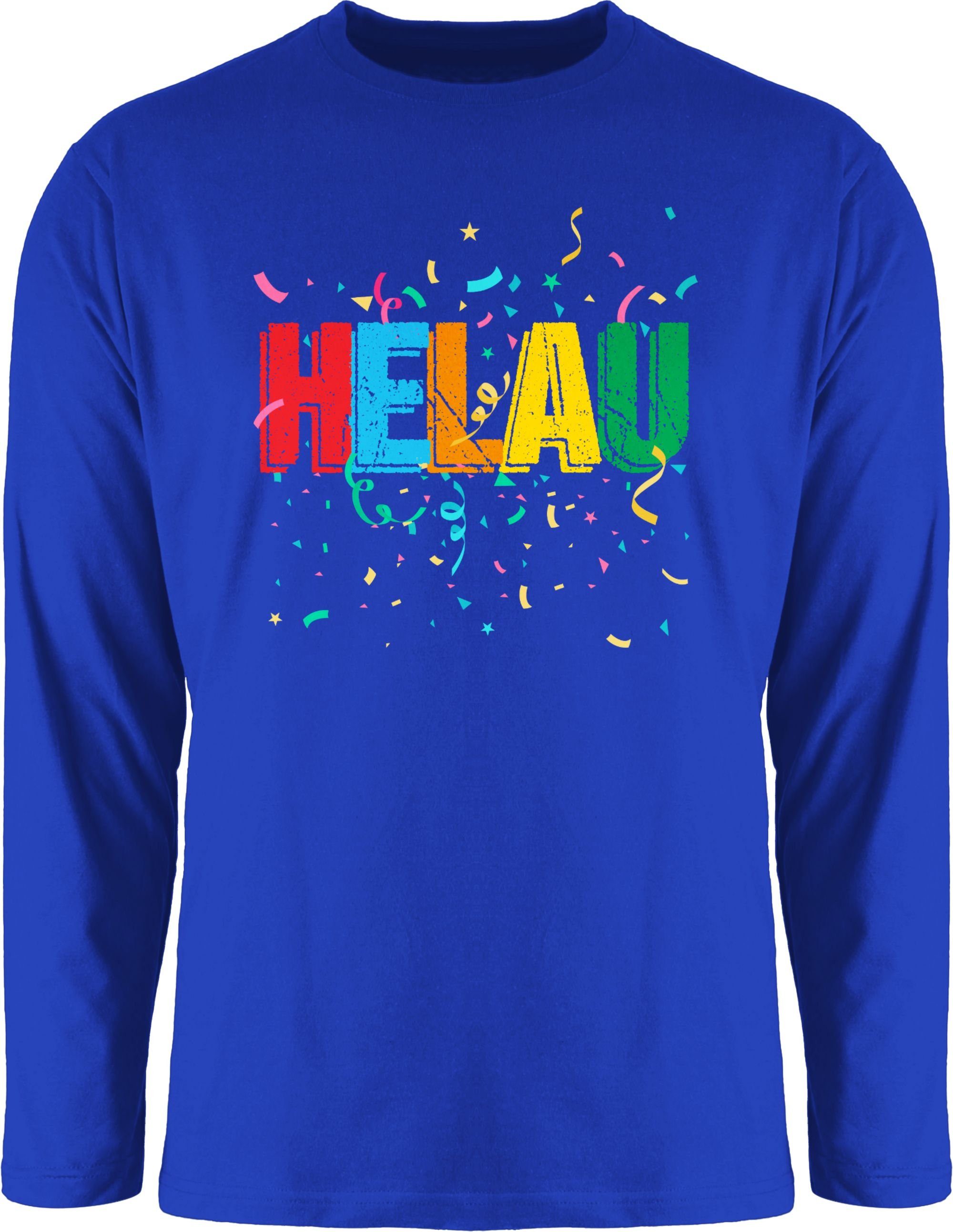 Rundhalsshirt Helau Alaaf Schriftzug Kostüm Kölle Fasching Narren