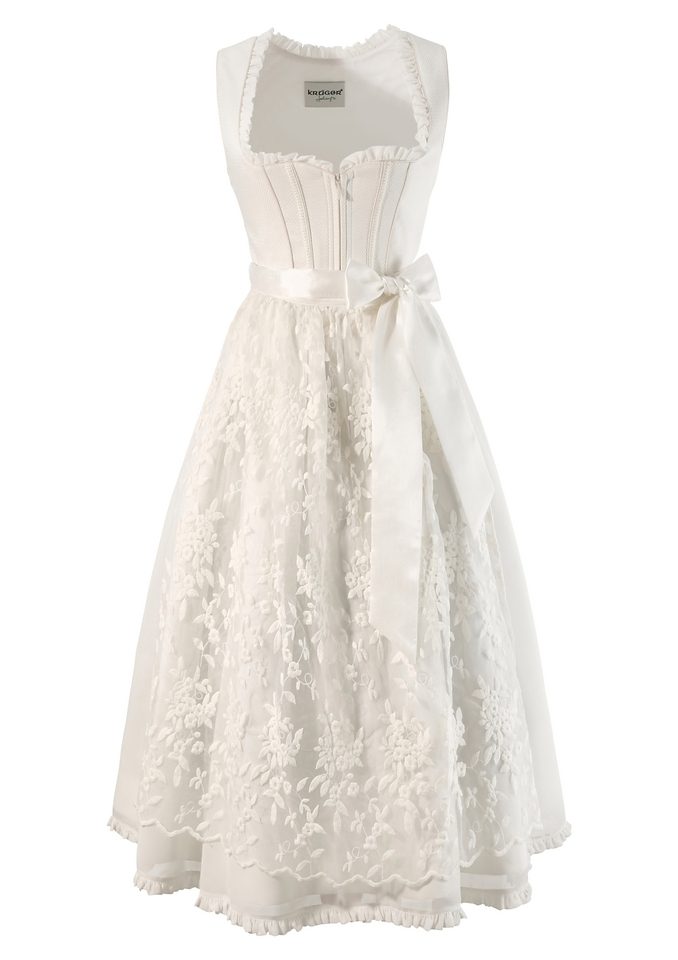 Dirndlkleid Mit Spitzenschürze - Elegantes Trachtenkleid Für Oktoberfest