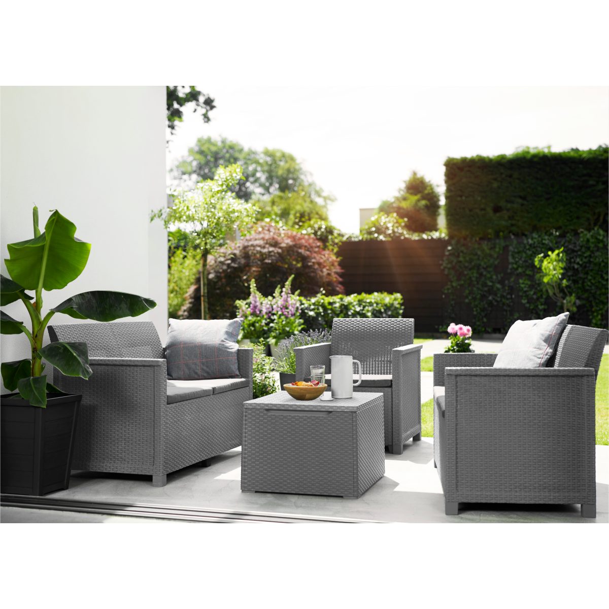 Keter Balkonset / Garten Lounge-Set "Emma", aus Polyrattan