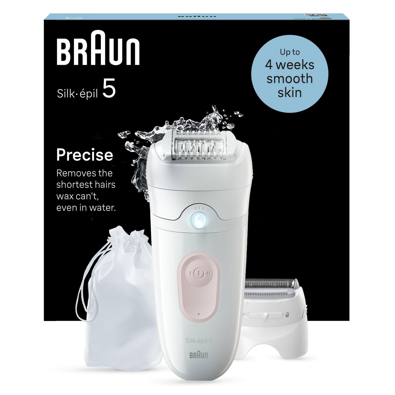 Braun Epilierer Silk-épil 5 5-030, Entfernt Haare, die Wachs nicht erfasst