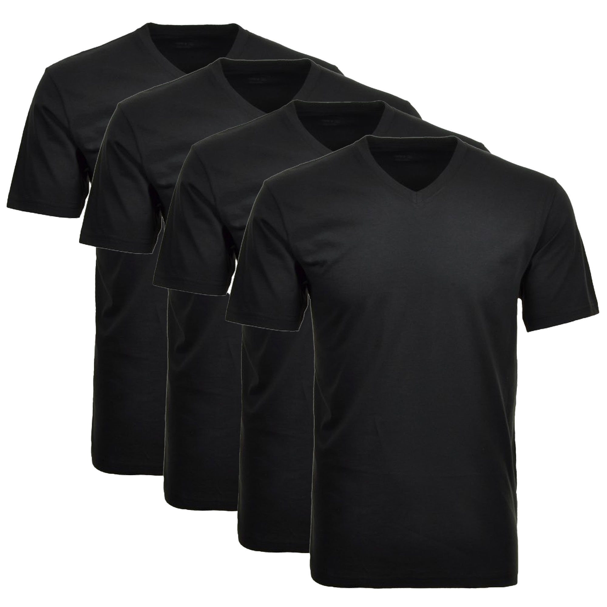 T-Shirt Herren T-Shirt 4er Pack Baumwolle