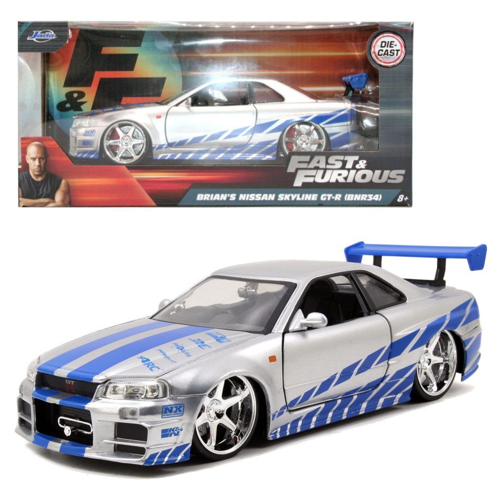 JADA Spielzeug-Rennwagen Nissan Skyline GT-R Fast & Furious Die-Cast Fahrze günstig online kaufen