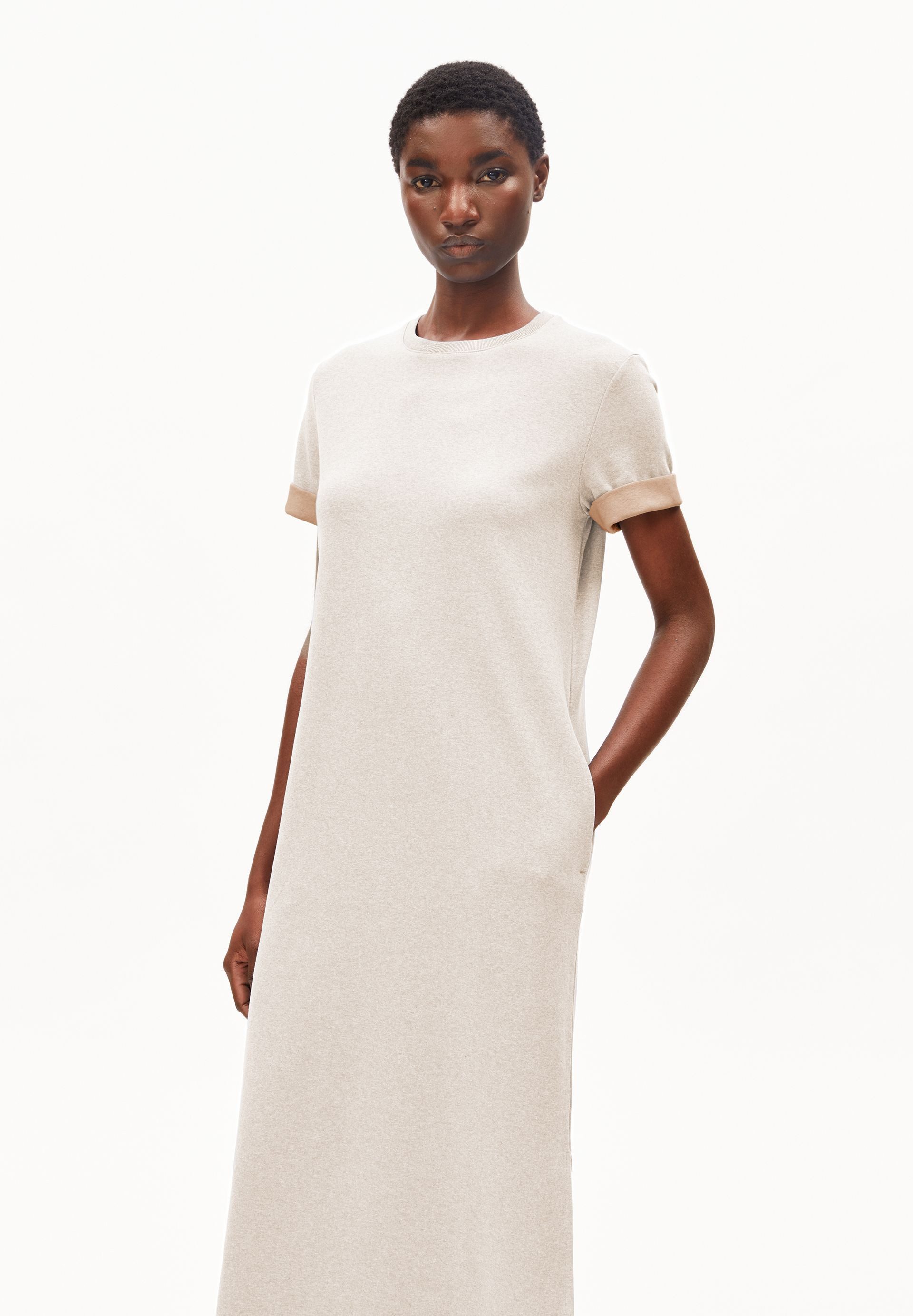 Armedangels Jerseykleid UN-WASTED Jerseykleid aus recyceltem Baumwoll Mix (Regular Fit) recycelter Baumwoll Mix