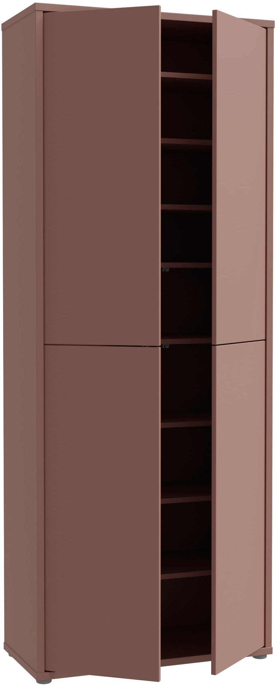 FORTE Schuhschrank Alice Springs, Schuhschrank, Höhe 191,9 cm, 4 Türen, viel Platz (B/H/T 74,5/191,9/34,9 cm) Stauraumschrank, Mehrzweckschrank, Breite 74,5 cm, mit 8 Böden