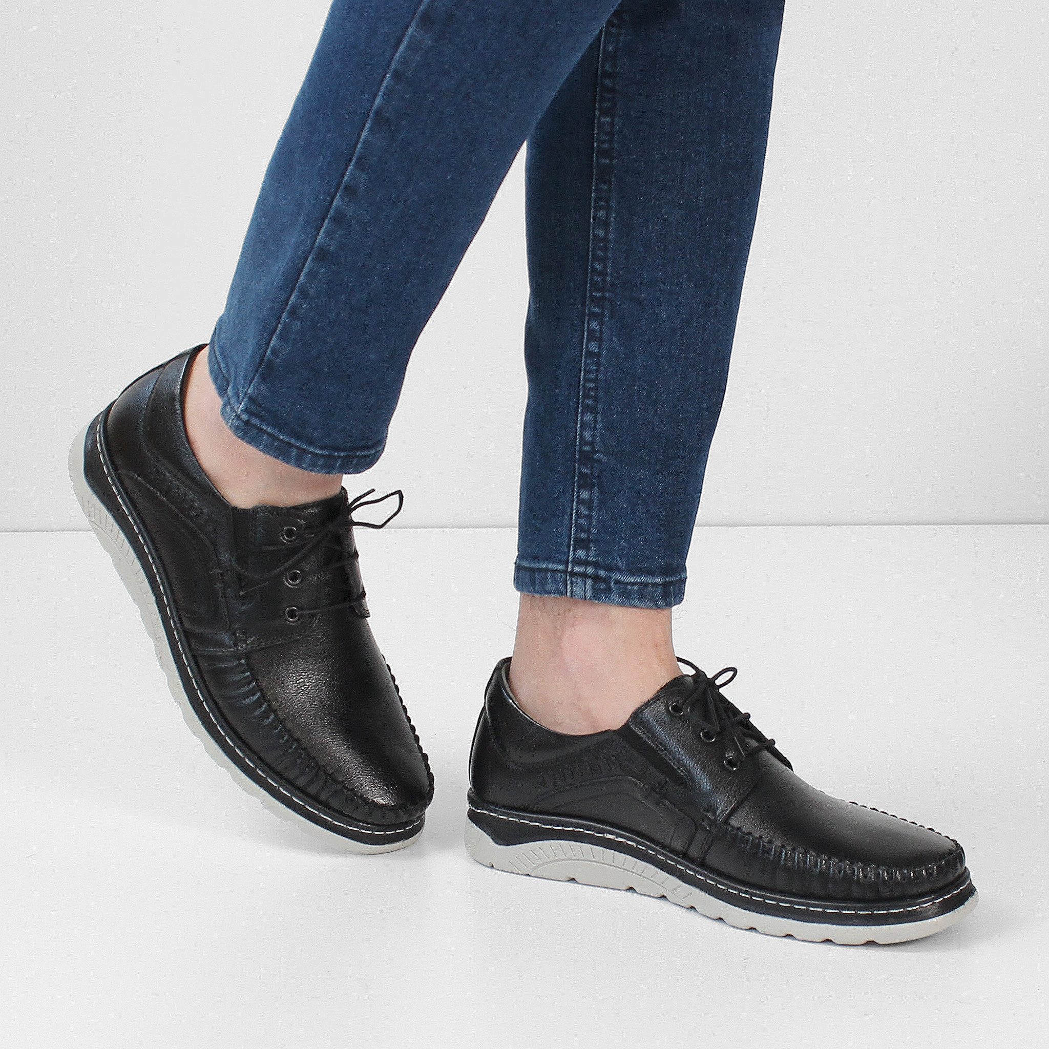 Celal Gültekin 765-5500 Loafer Schwarz, weiße günstig online kaufen