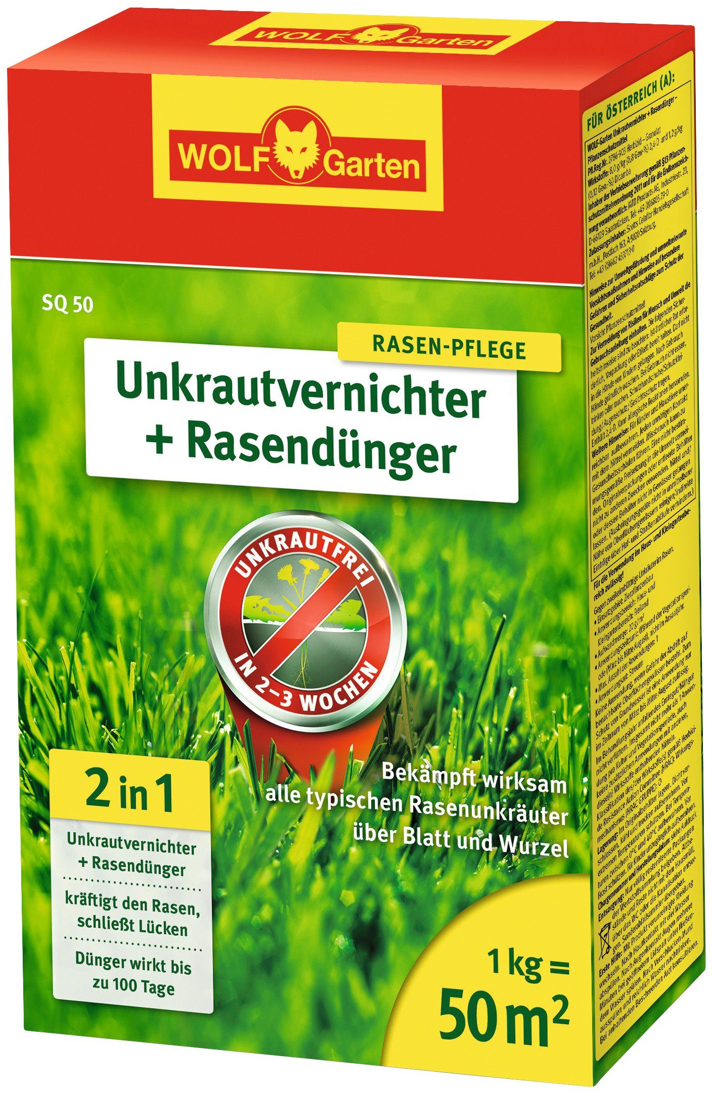 WOLF GARTEN Unkrautvernichter »SQ«, + Rasendünger, in 4 ...