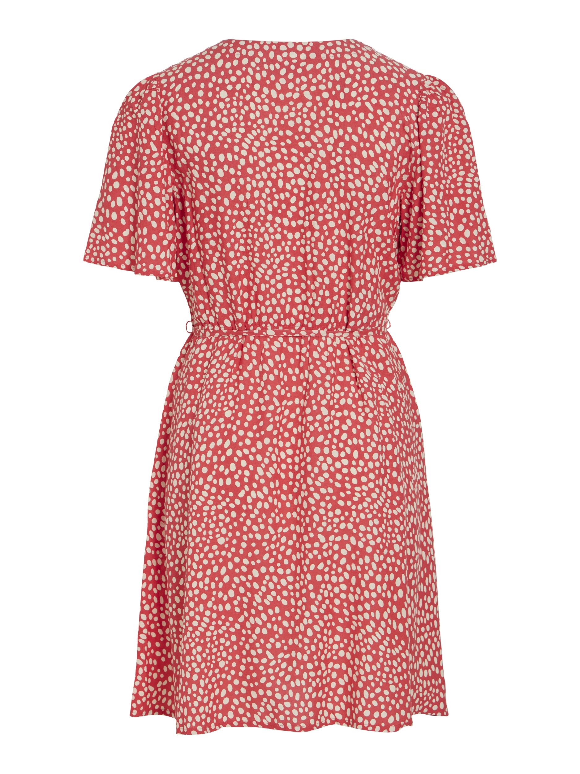 Vila Partykleid VIGRACE V-NECK S/S SHORT DRESS - NO – Bild 2 von 5