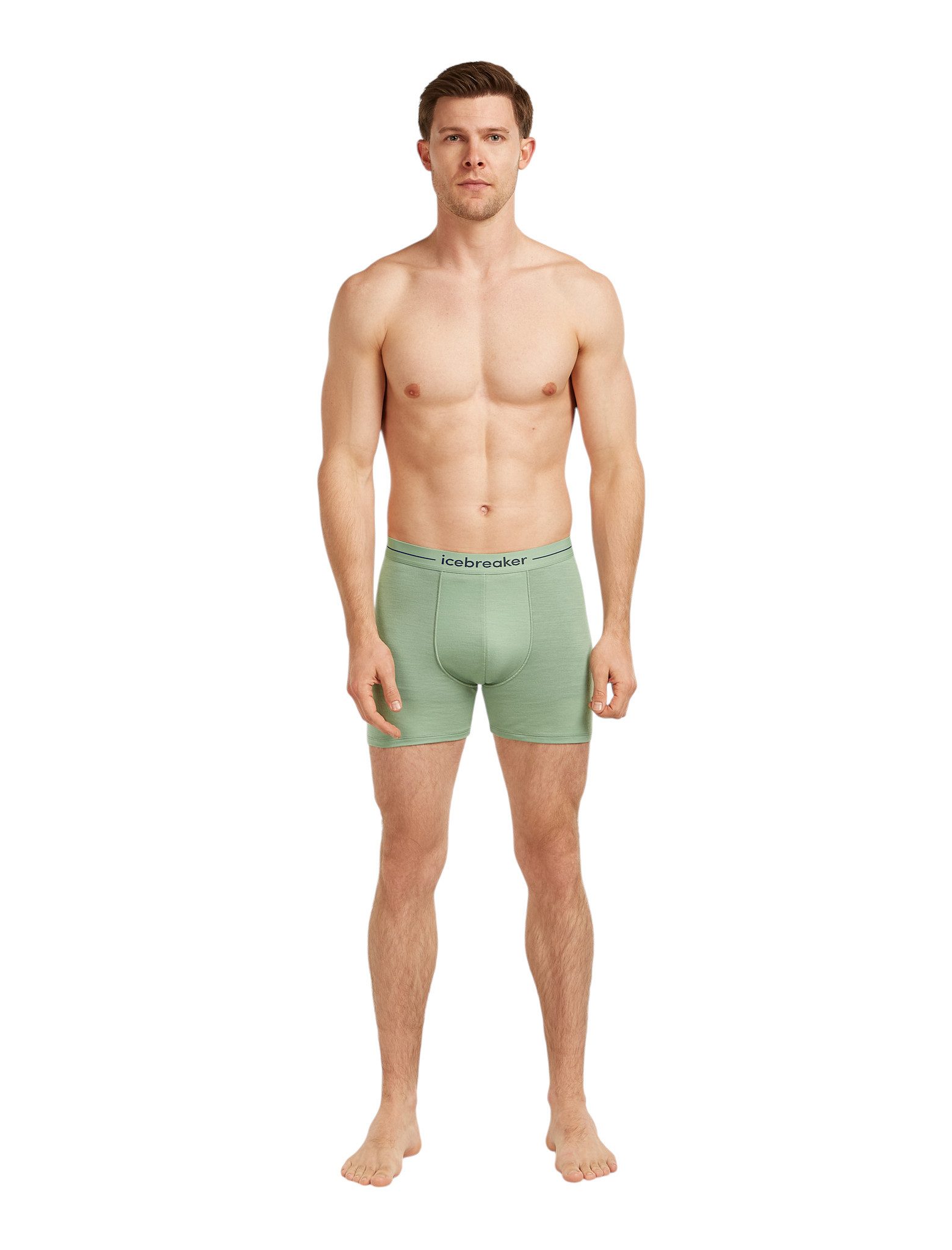 Icebreaker Boxershorts Anatomica (Merinowolle) Unterwäsche sea grün Herren