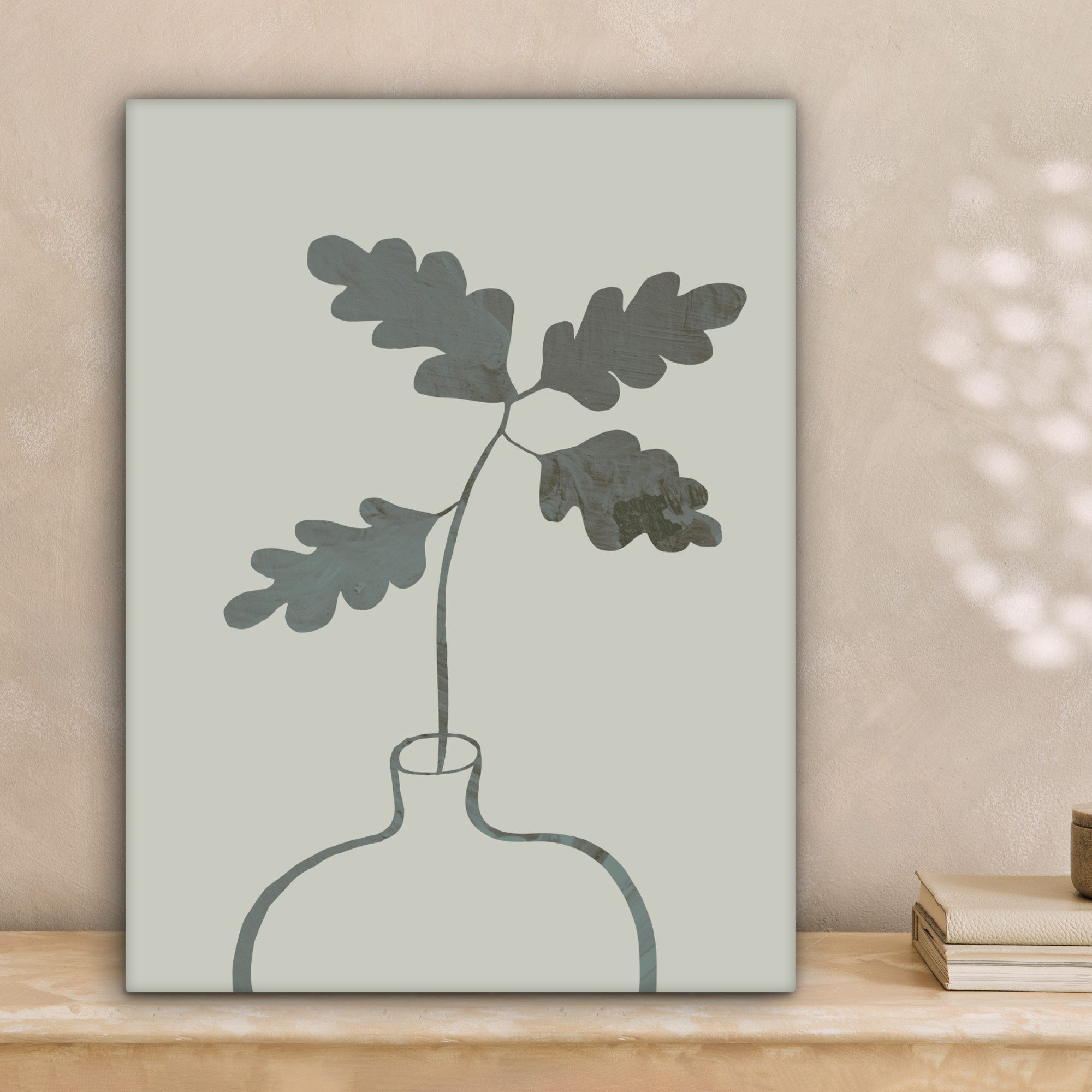 OneMillionCanvasses® Leinwandbild Blumen - Blätter - günstig online kaufen