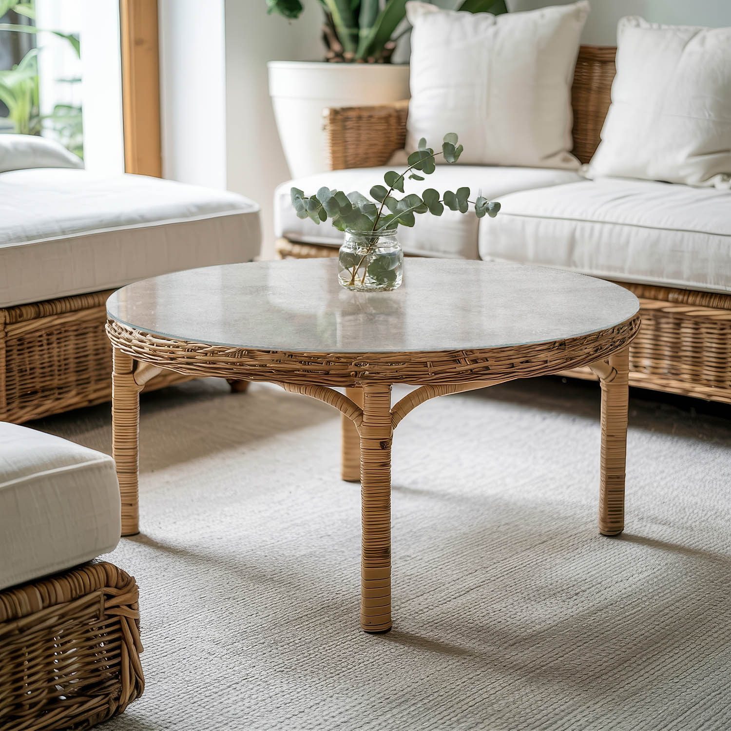 Tulup Tischplatte Glasplatte für Couchtisch Betonstruktur mit Kratzern Glas Tischplatte
