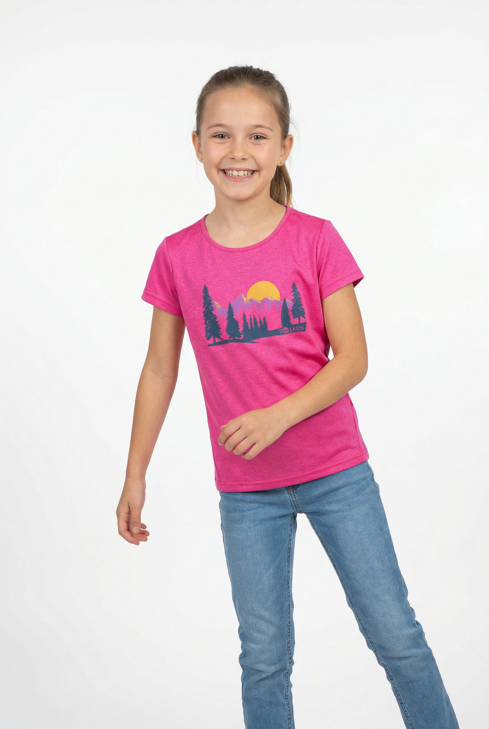 TROLLKIDS Strandshirt GIRLS GUDVANGEN SHIRT für Kinder und Jugendliche geeignet, aus Polyester