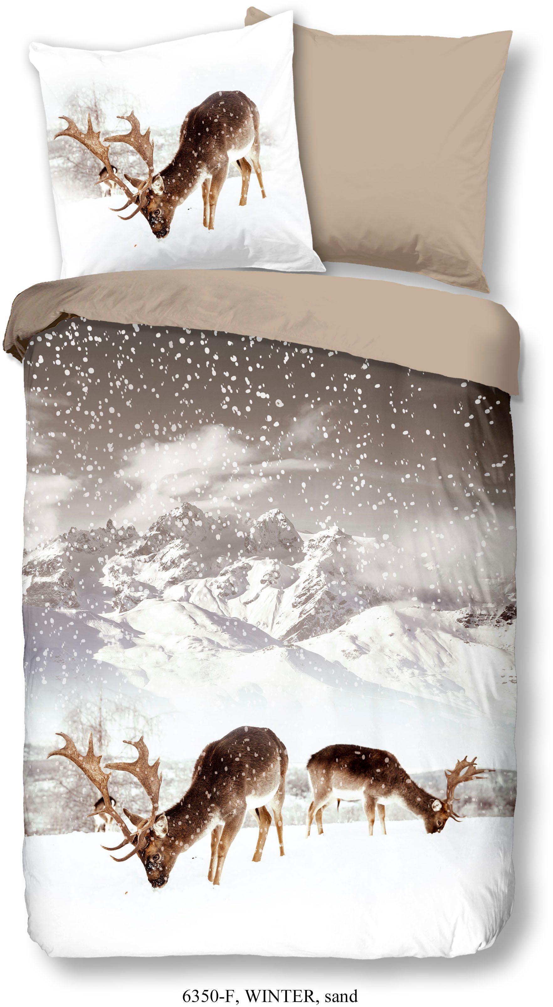 good morning Wendebettwäsche Wintermu, Biber, Flanell, günstig online kaufen