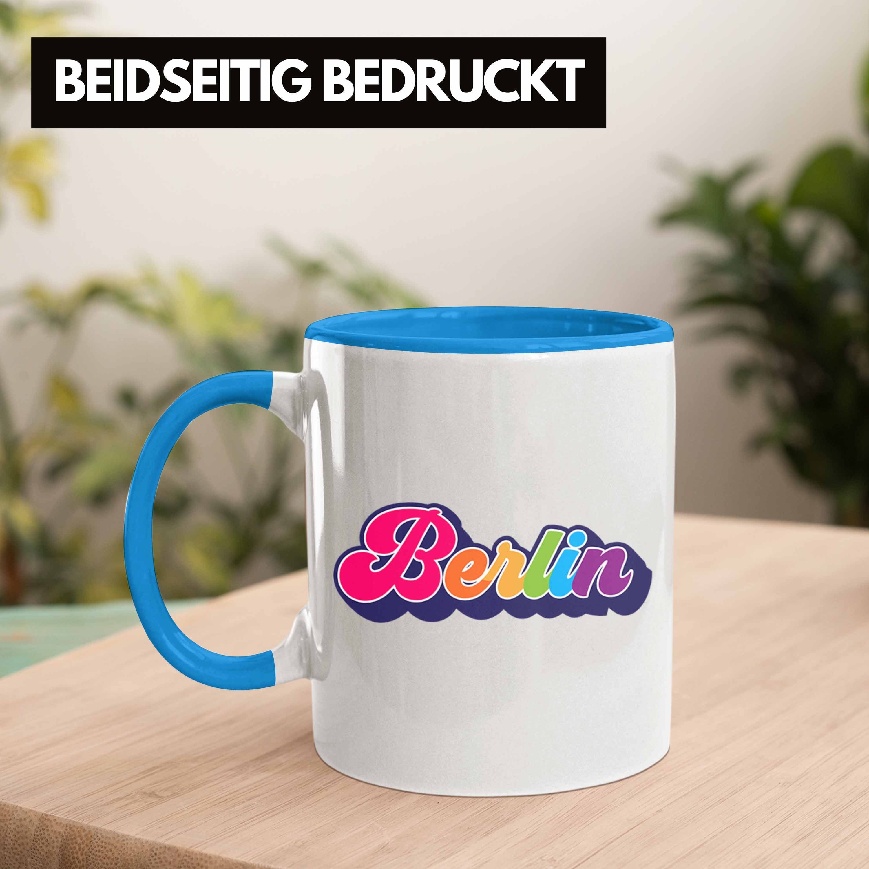 Tasse Trendation Blau Tasse Bunt Berlin