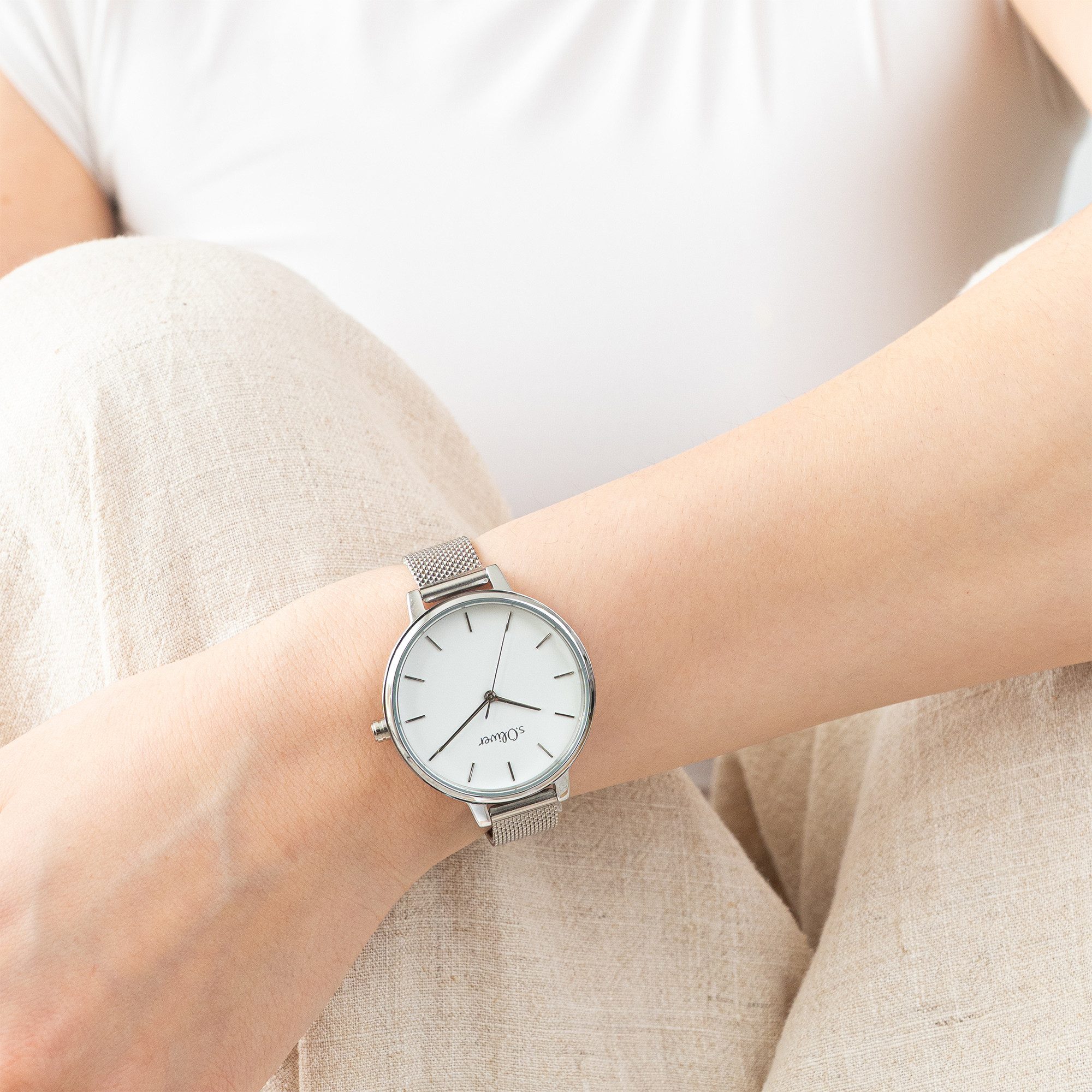 s.Oliver Quarzuhr Charming Time Edelstahl