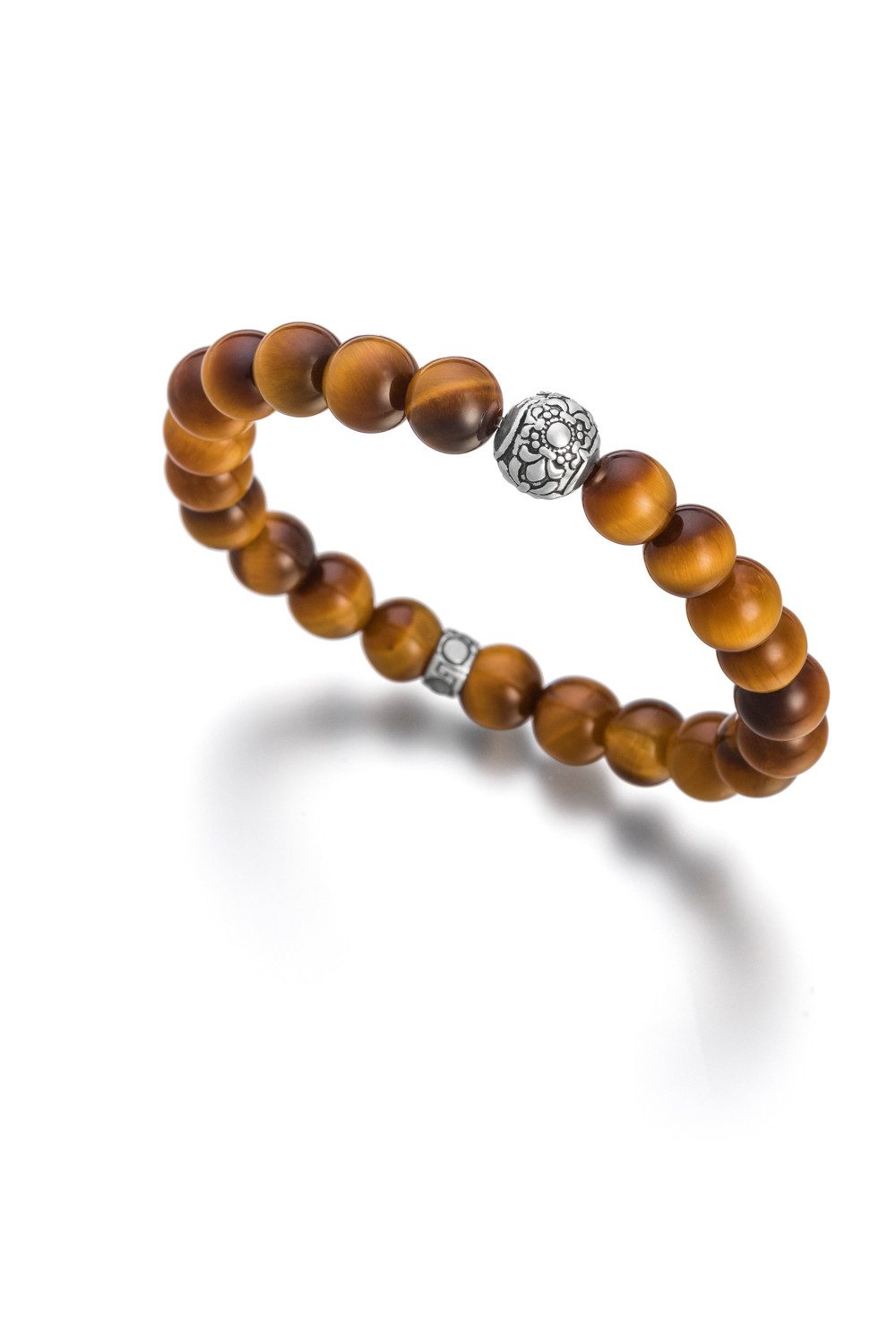 Lunavit Armband Lunavit Magnet Perlenarmband mit Tigerauge