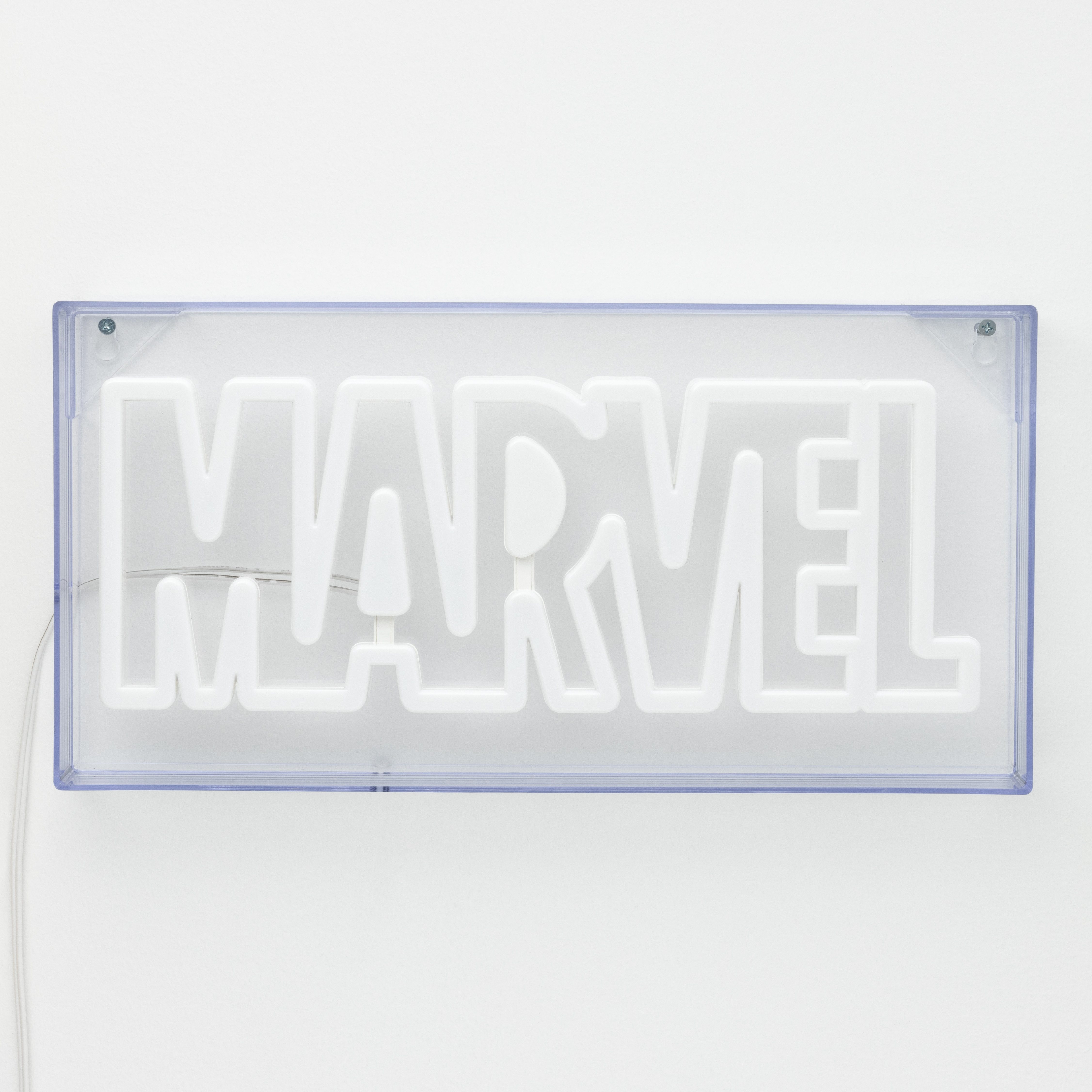 Paladone Dekolicht Marvel Logo LED Neonlicht, LED fest integriert, freistehendes oder wandmontierbares Licht-Schild
