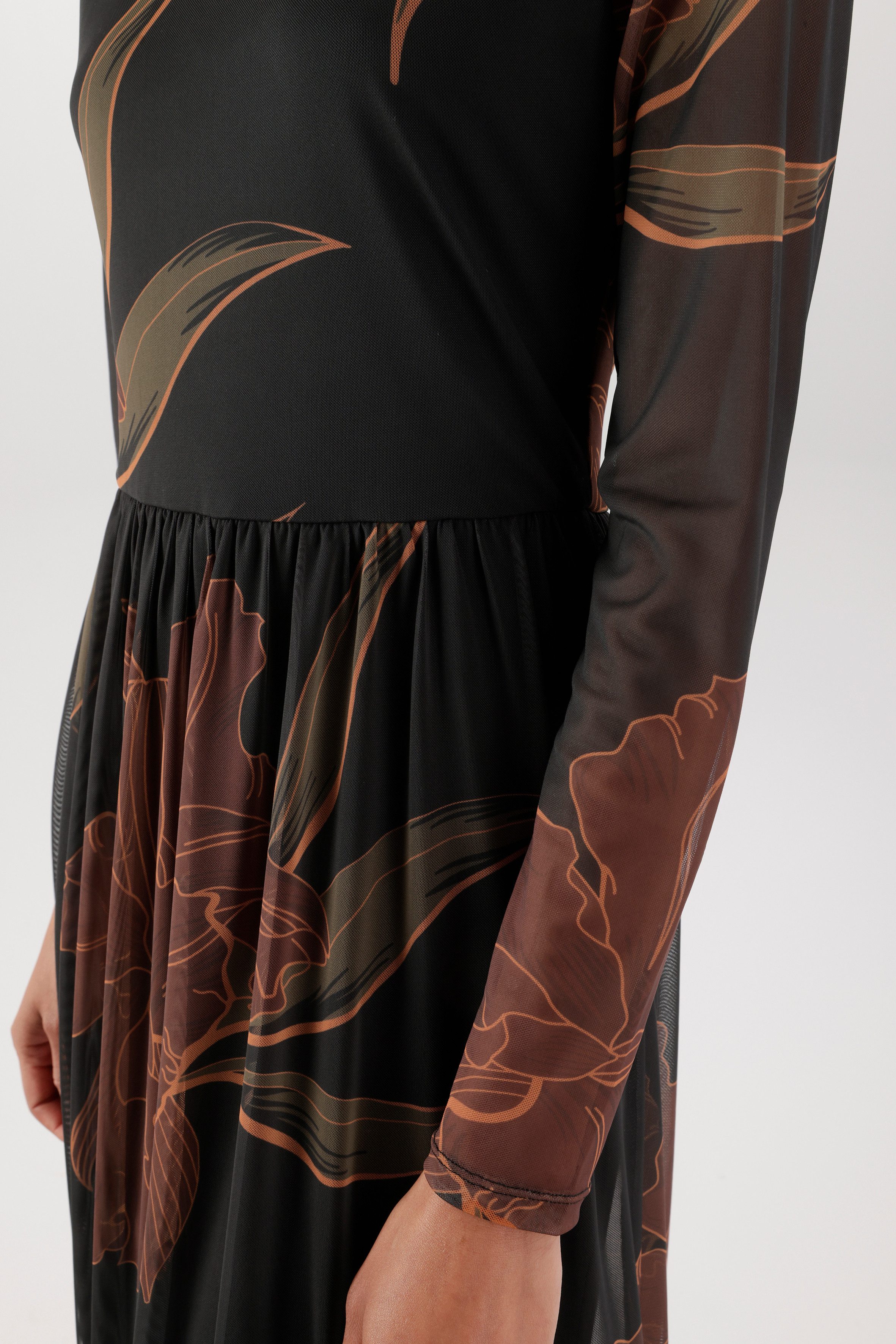 Aniston SELECTED Midikleid in Mesh-Qualität und Gummizug in der Taille - NEUE KOLLEKTION