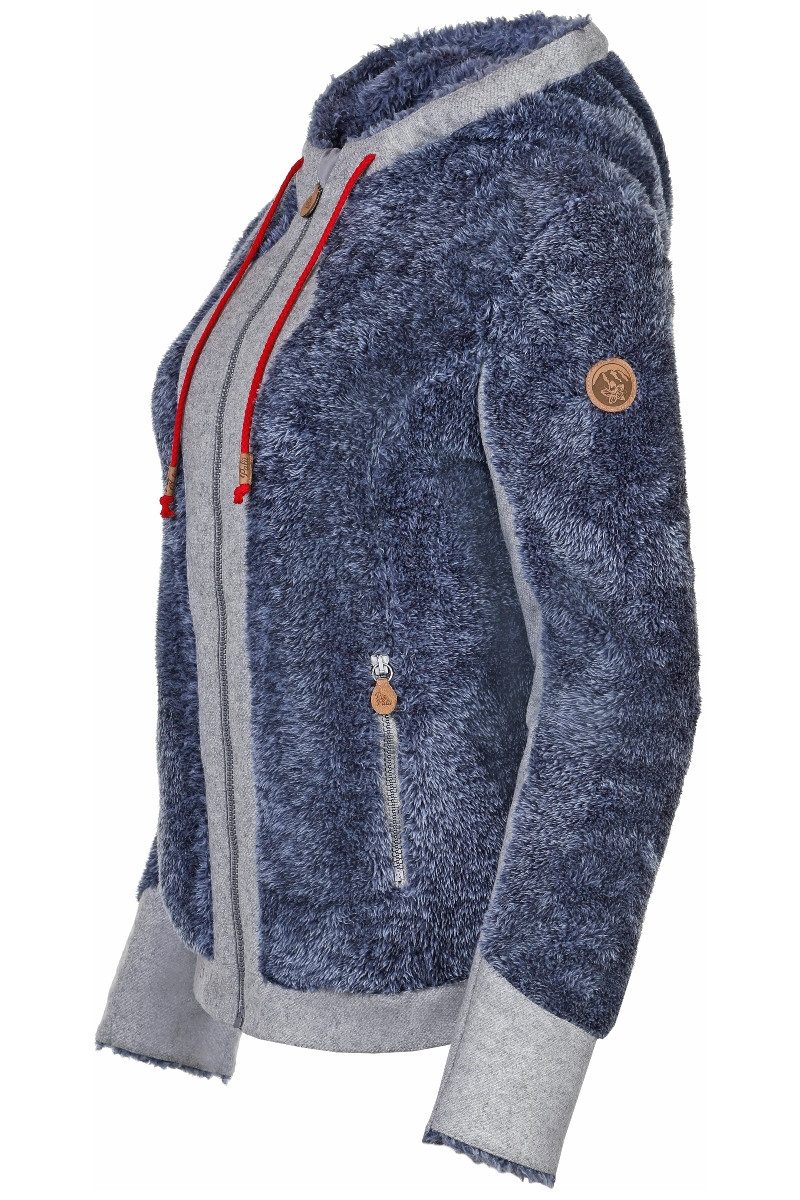 Piz Palü Outdoorjacke Plüschjacke - GAUTING - blau/grau