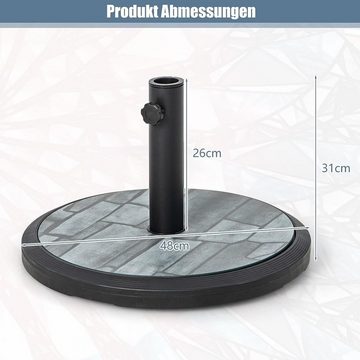 KOMFOTTEU Schirmständer φ 48 cm, für Schirmstangen von 35/38/48mm