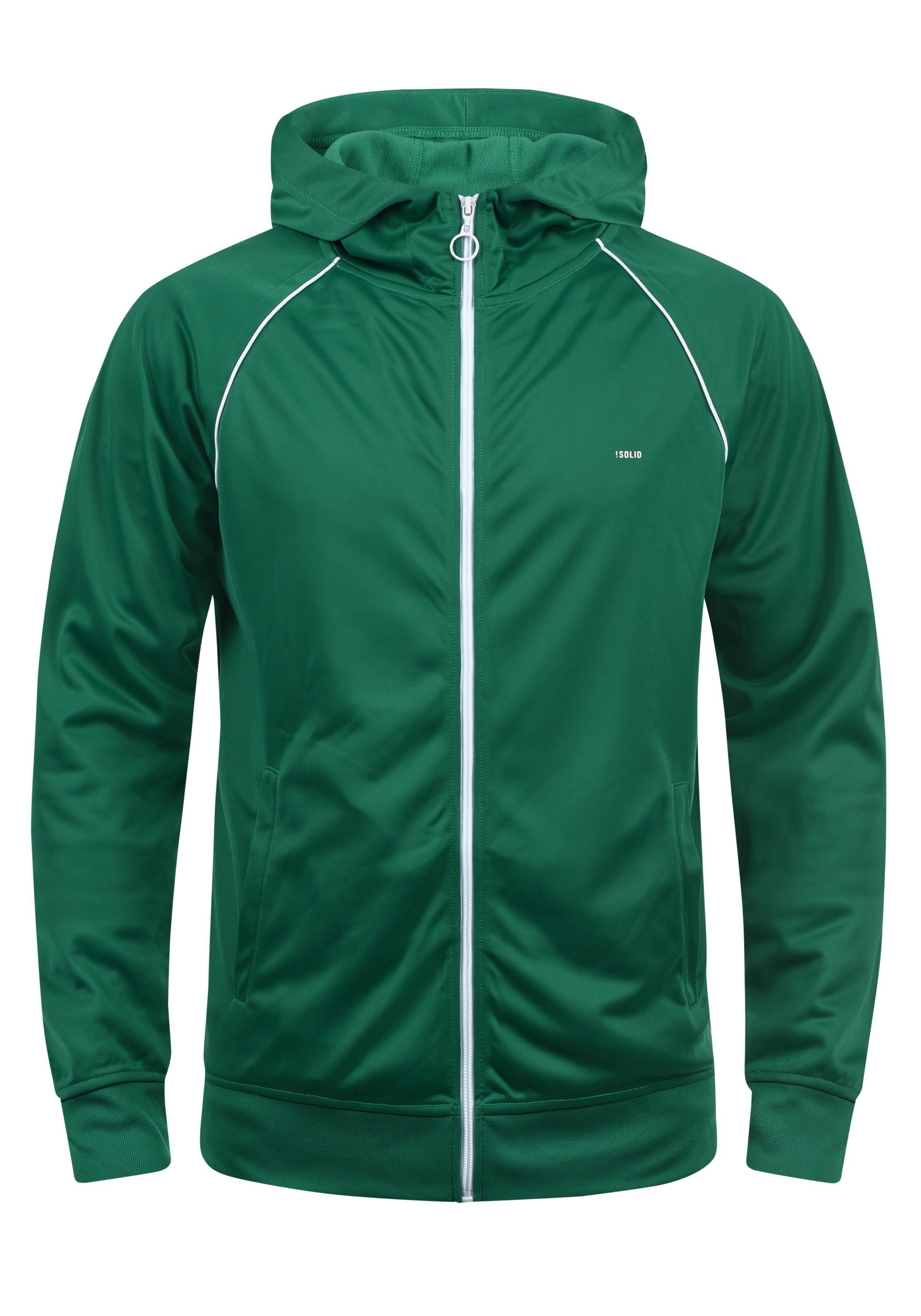 !Solid Trainingsjacke SDLeandros Sweatshirtjacke mit weißem Reißverschluss