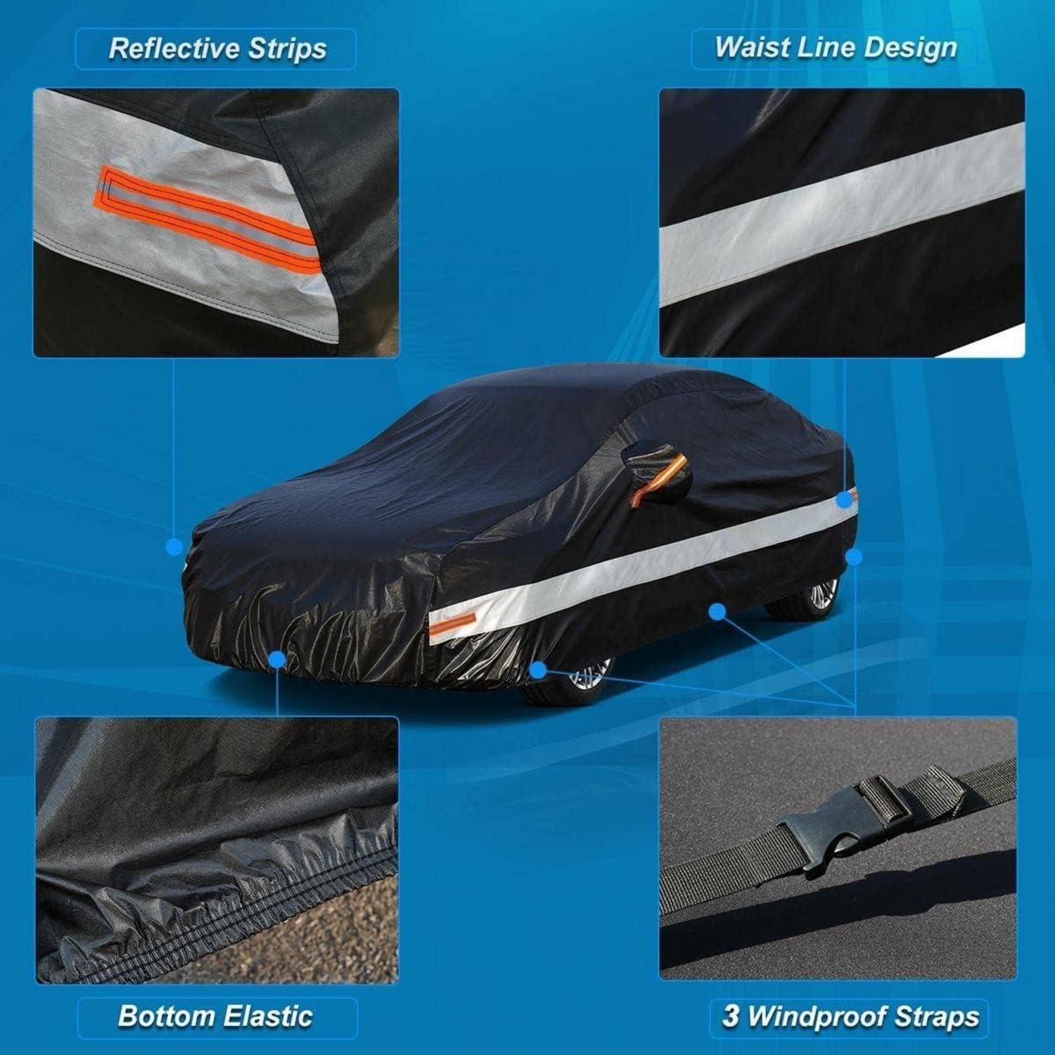 LuxusKollektion Autoplane Autoabdeckung 10 Lagen Passend für Toyota GT86(2012-2021) Schwarz