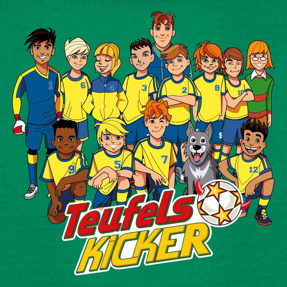 Spreadshirt Hoodie Teufelskicker Fußballmannschaft Kinder Hoodie (1-tlg)