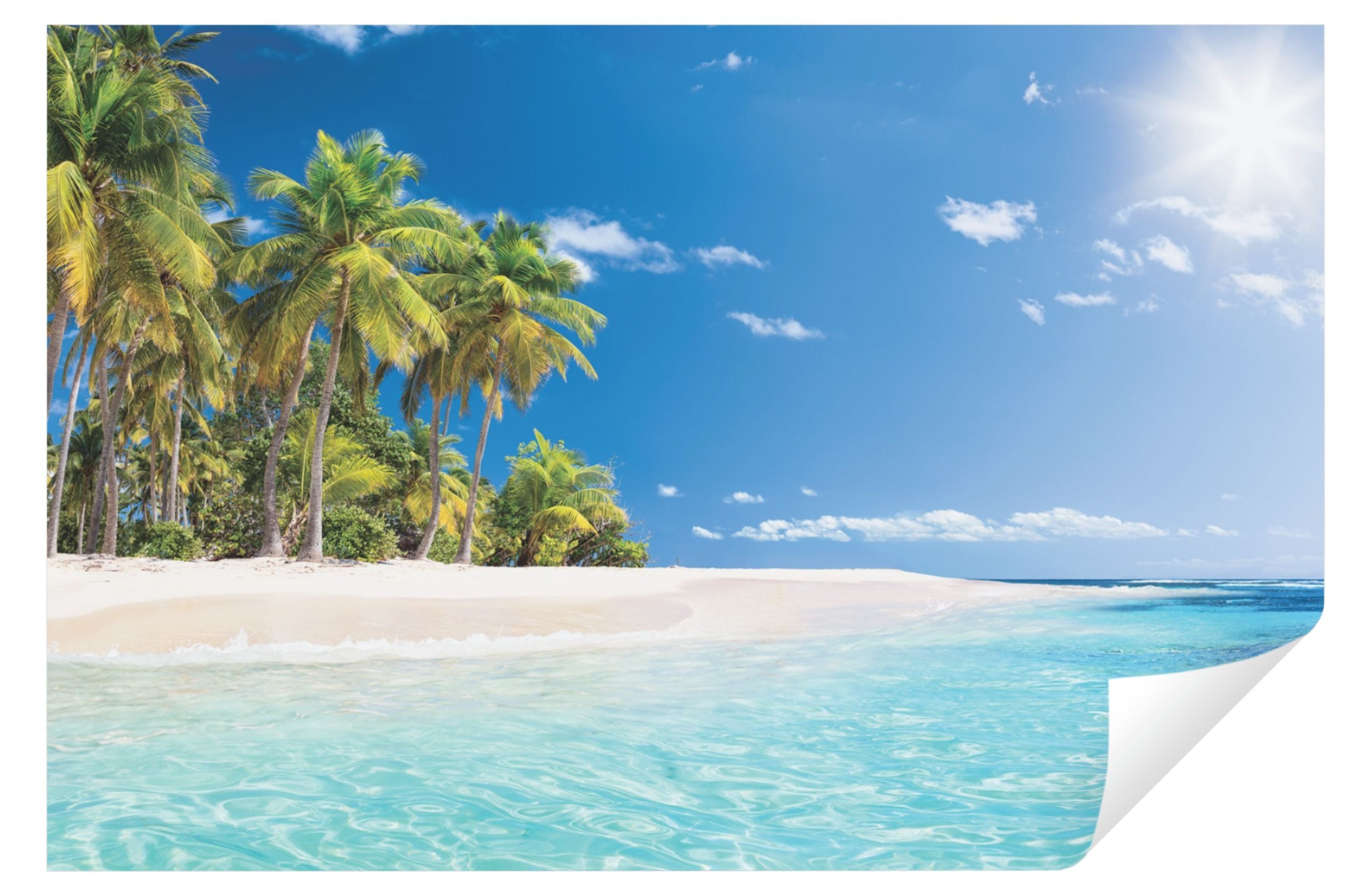 Wallarena Fototapete Strand See Meer Palmen günstig online kaufen