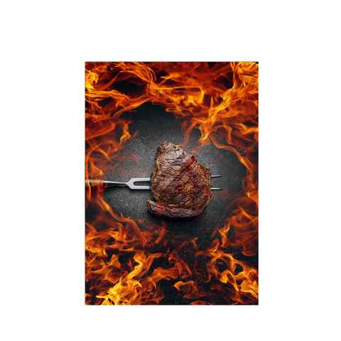 Traumschloss Geschirrtuch TS Edition, (1-tlg), Feuer Flamme Steak