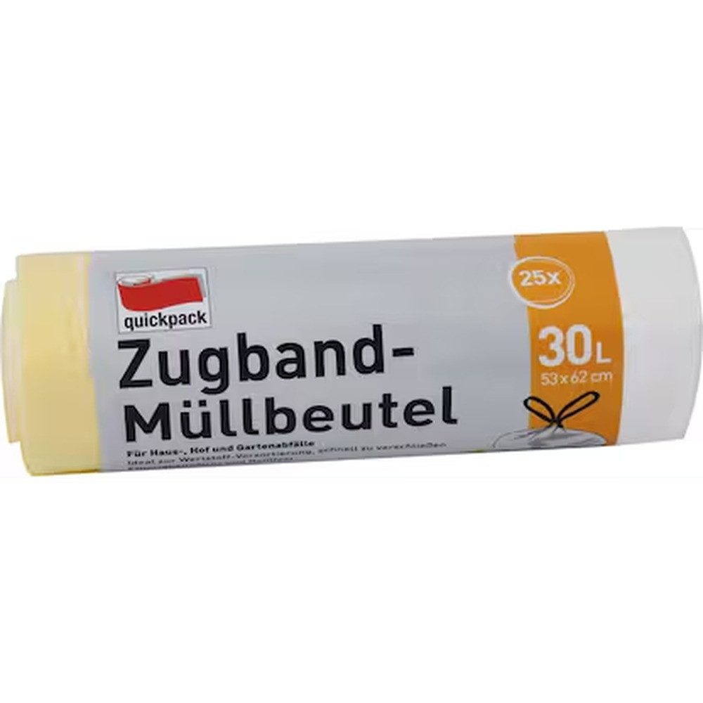 QuickPack Müllbeutel quickpack Müllbeutel 30,0 l gelb, 25 St.