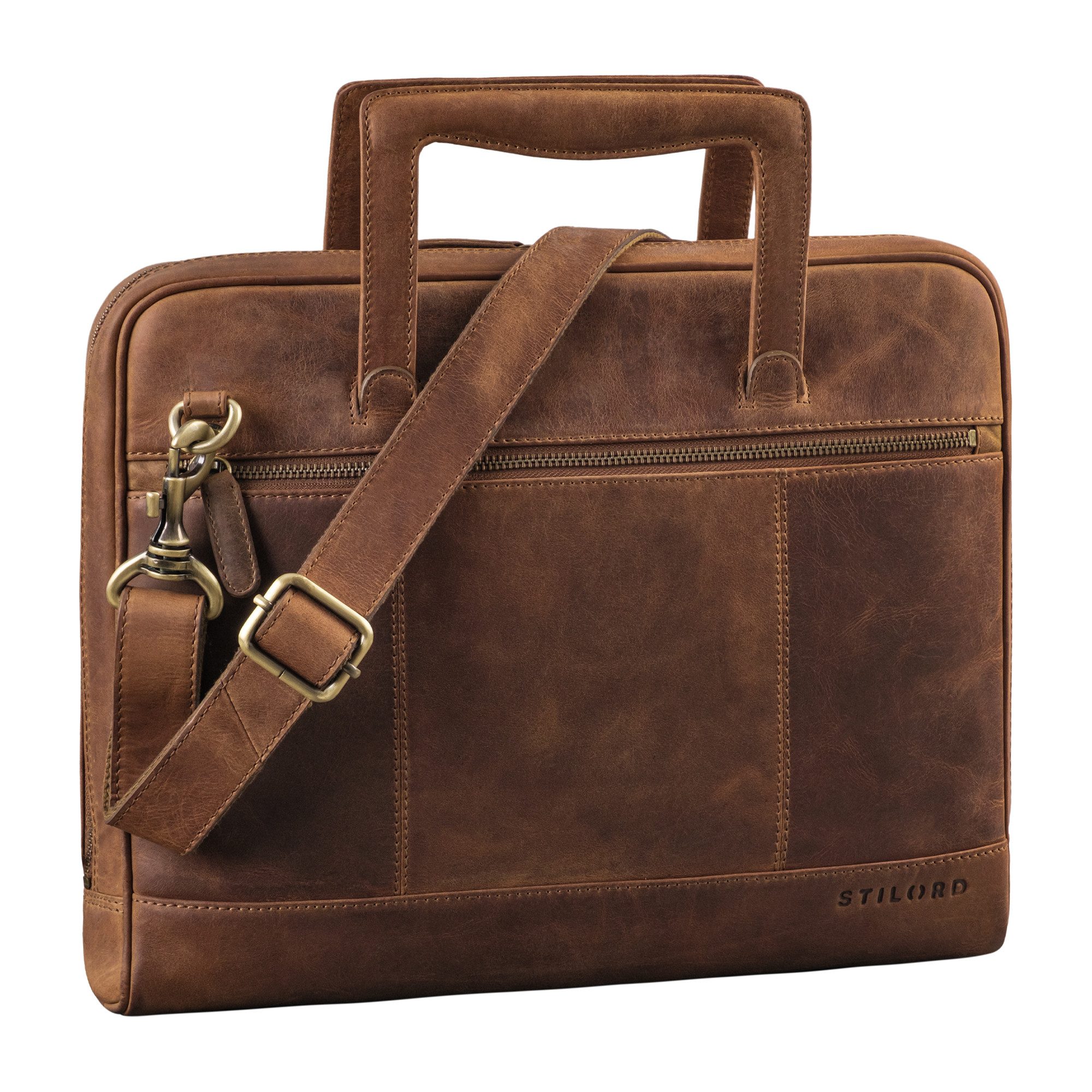 Laptoptasche "Tristan" Laptop Umhängetasche Herren Leder