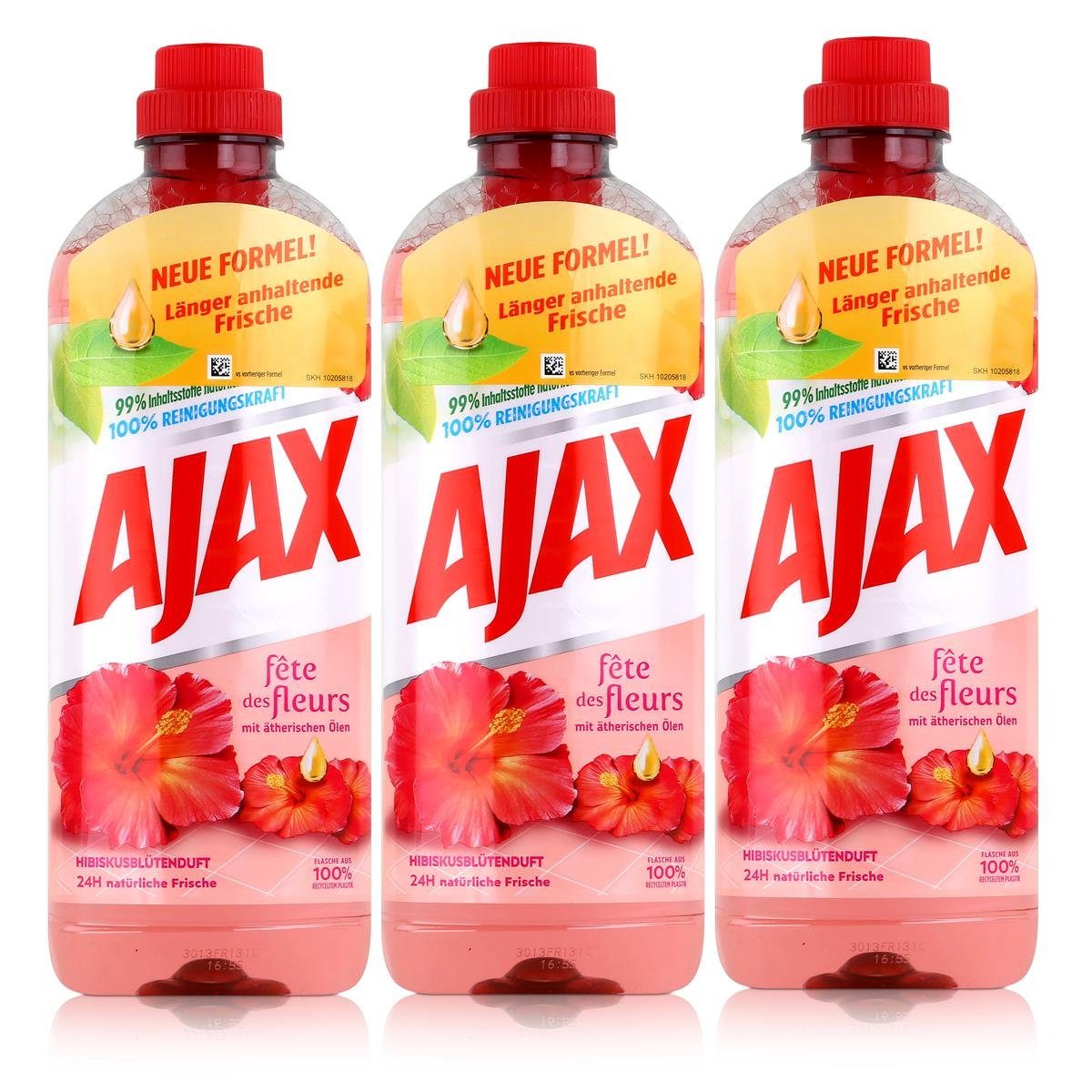 Reinigungskraft 1L (3e - Hibiskusblütenduft Allzweckreiniger 100% Ajax Allzweckreiniger AJAX