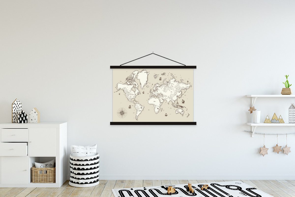 MuchoWow Poster Weltkarte - Vintage - günstig online kaufen