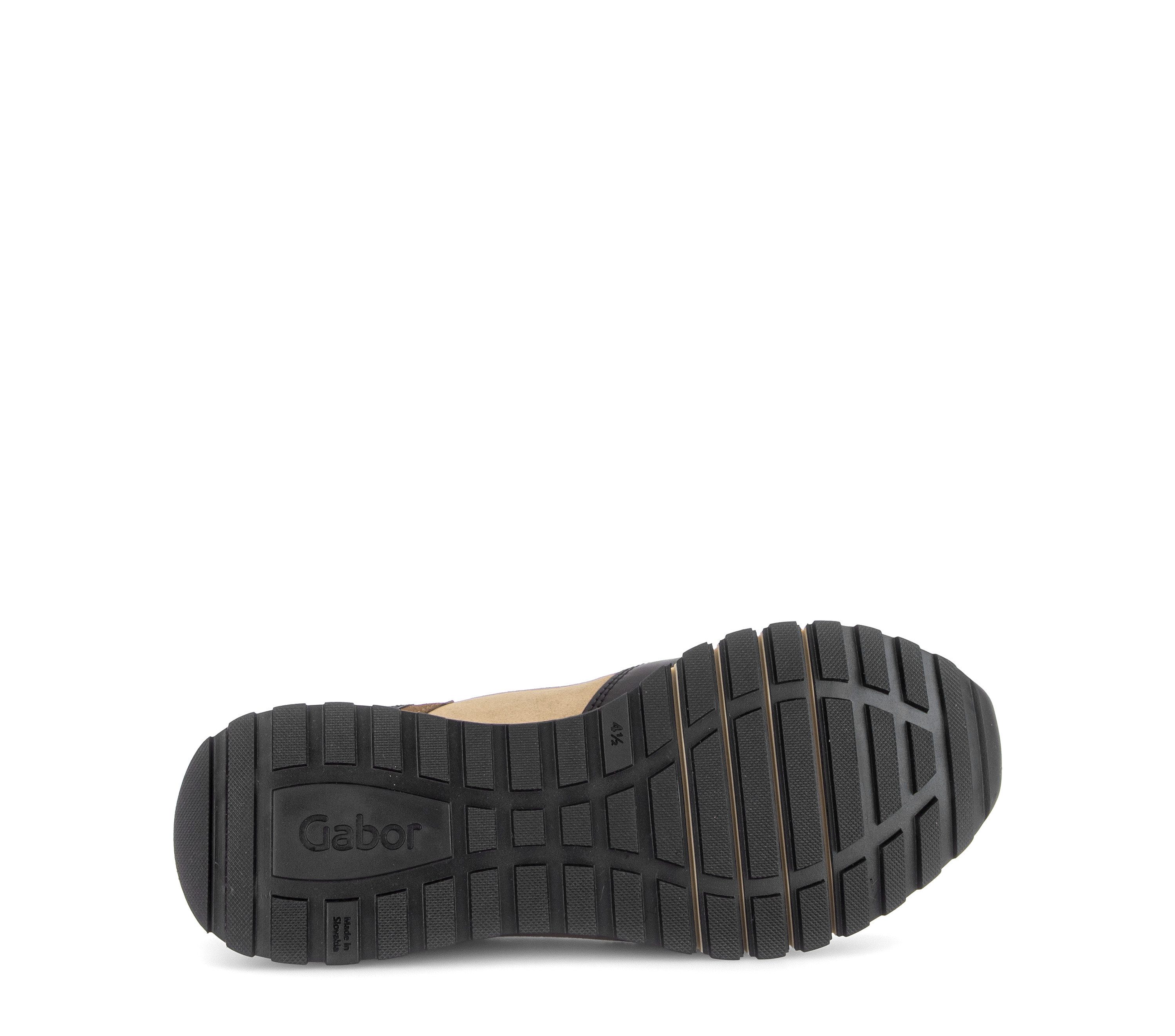 Gabor Keilsneaker Freizeitschuh, Halbschuh, Schürer, Kontrastbesätze, Weite H